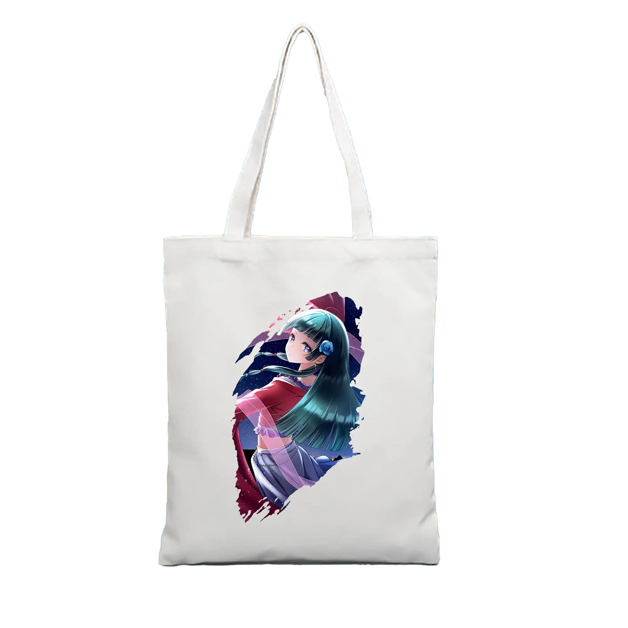 薬屋のひとりごと グッズ,猫猫 - 縦型キャンバス手提げバッグ（トートバッグ） ・ キャンバス素材 ・ ショッピング用 ・ 軽量 丈夫 お手入れ簡単