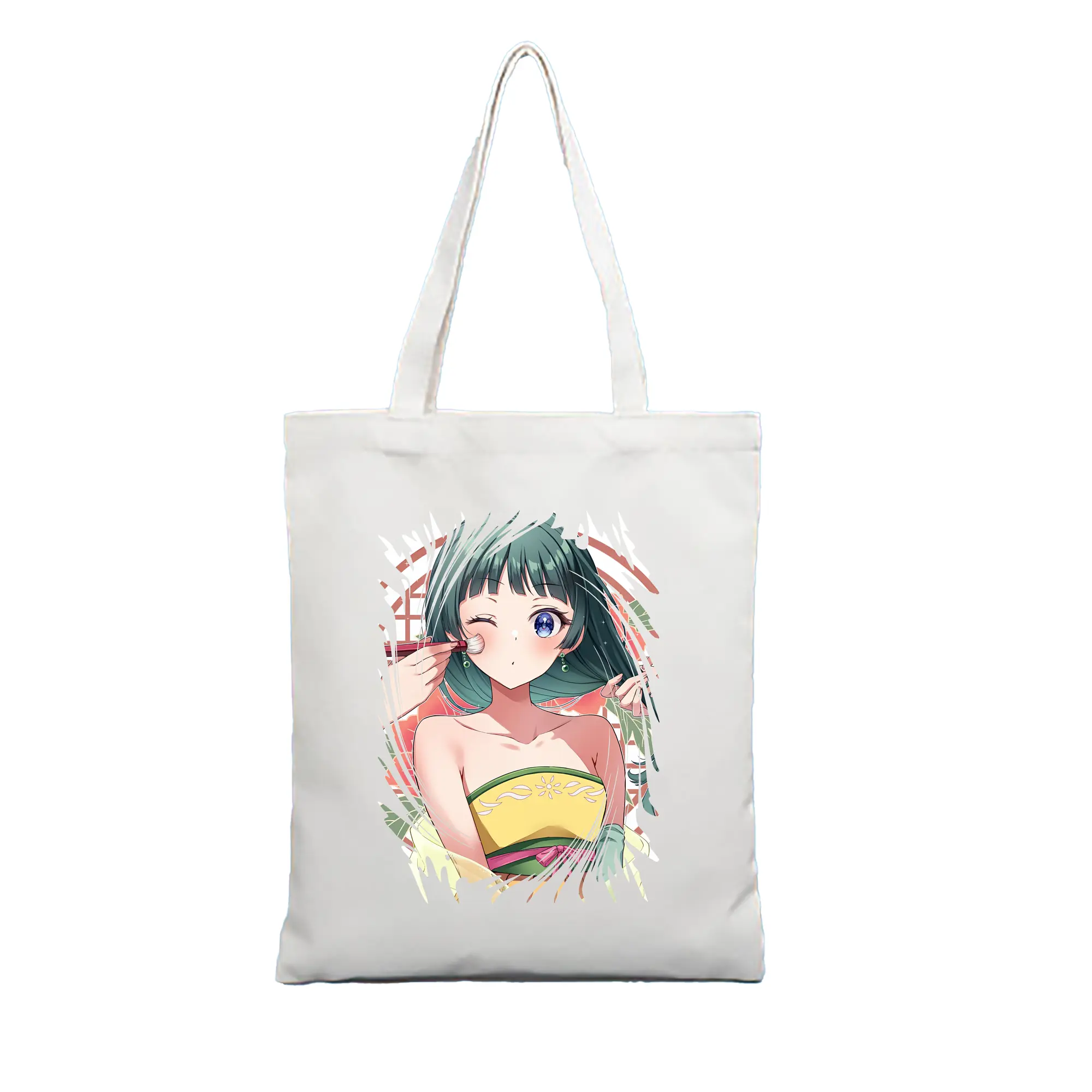 薬屋のひとりごと グッズ,猫猫 - 縦型キャンバス手提げバッグ（トートバッグ） ・ キャンバス素材 ・ ショッピング用 ・ 軽量 丈夫 お手入れ簡単