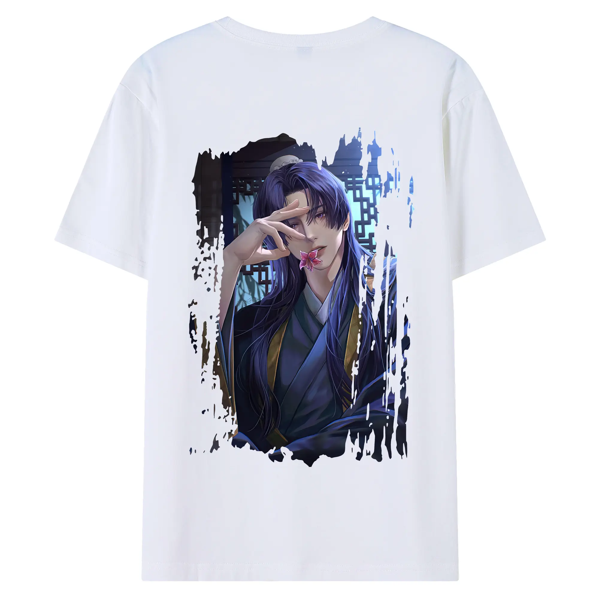 薬屋のひとりごと グッズ,壬氏 - 綿100％ 半袖Tシャツ ・ バックプリント ・ 快適 通気性 ・ 日常使い 散歩 スポーツ用