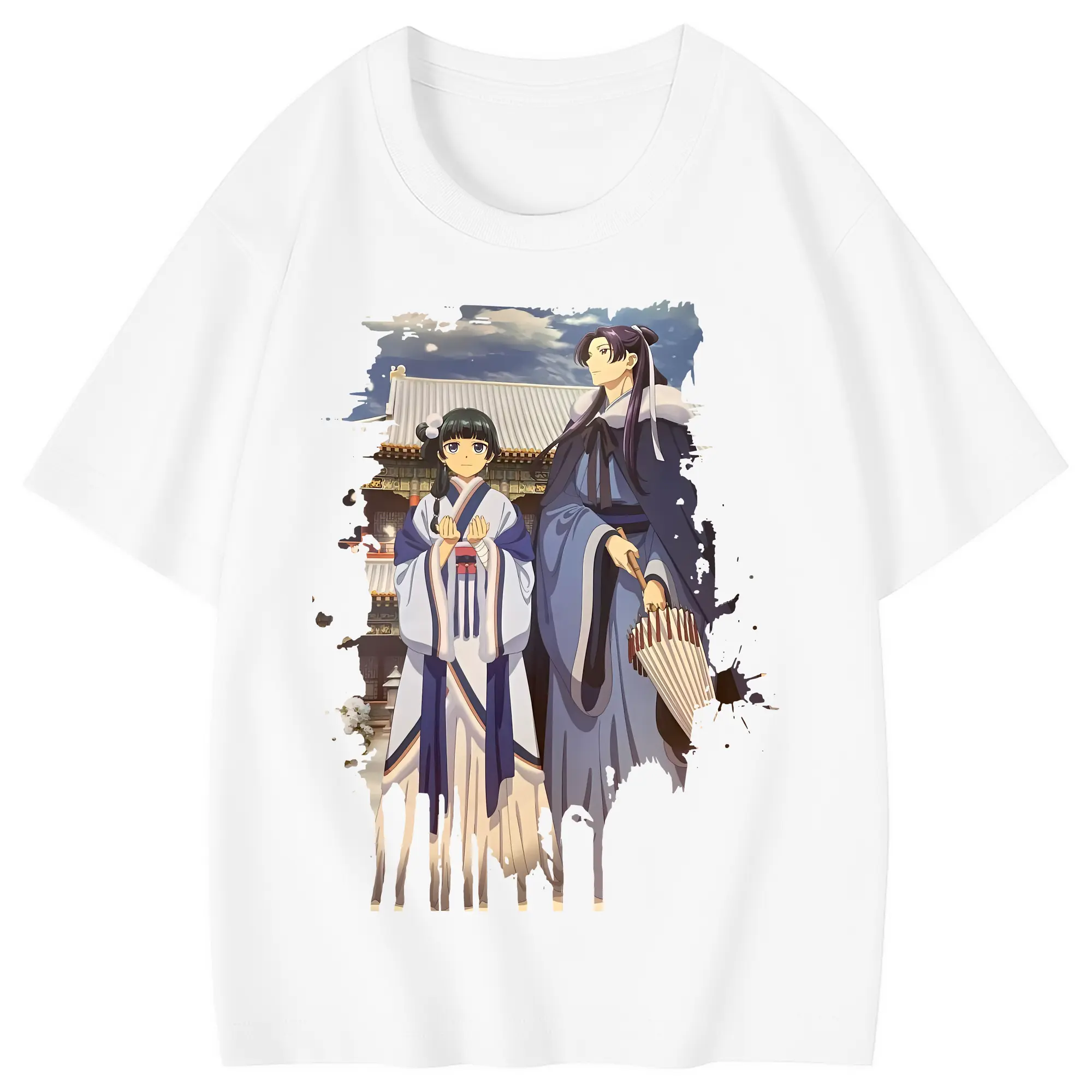 薬屋のひとりごと グッズ,壬氏 - 綿100％ キッズTシャツ ・ フロントプリント ・ 快適 通気性 ・ スポーツ カジュアル 散歩用