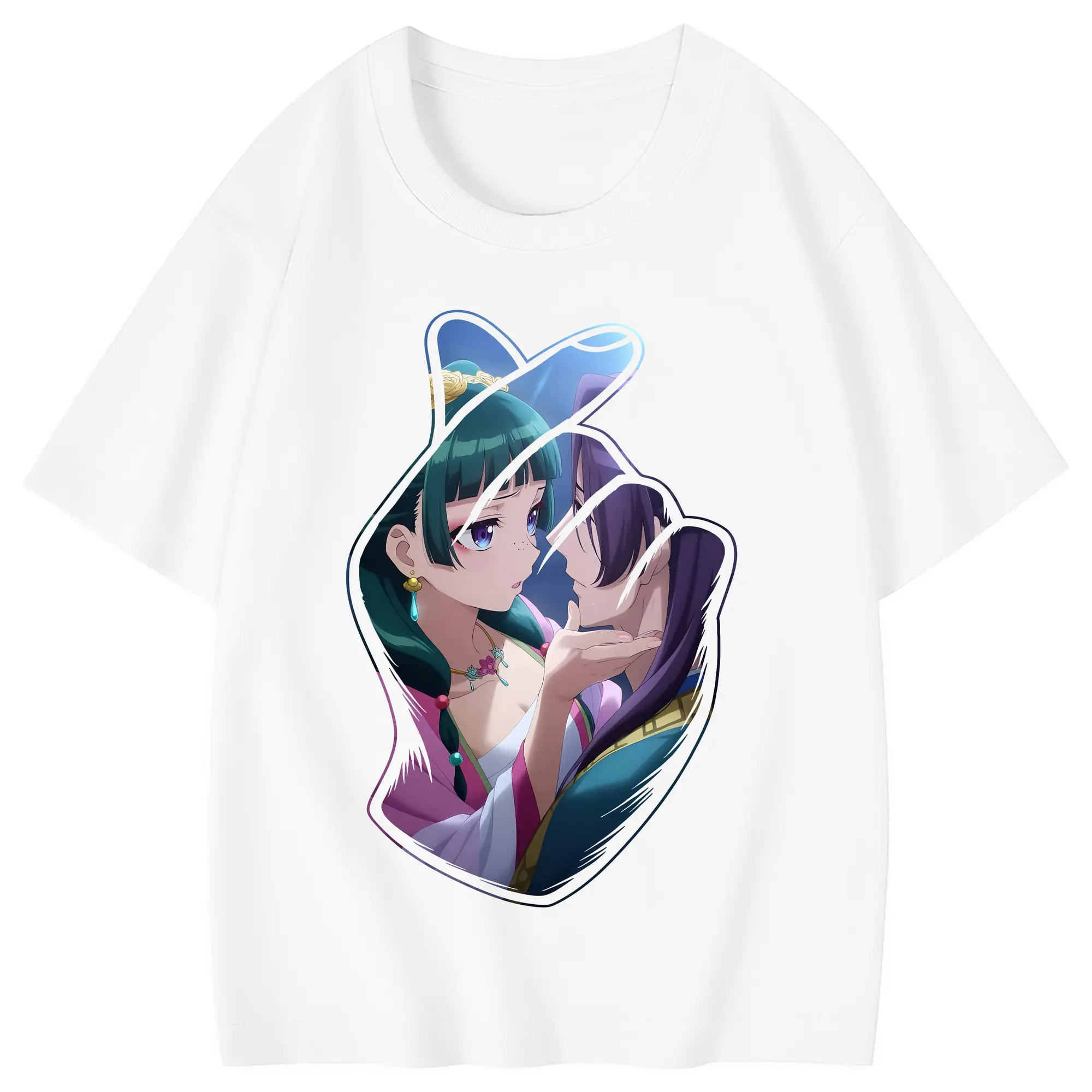 薬屋のひとりごと グッズ,壬氏 - 綿100％ キッズTシャツ ・ フロントプリント ・ 快適 通気性 ・ スポーツ カジュアル 散歩用