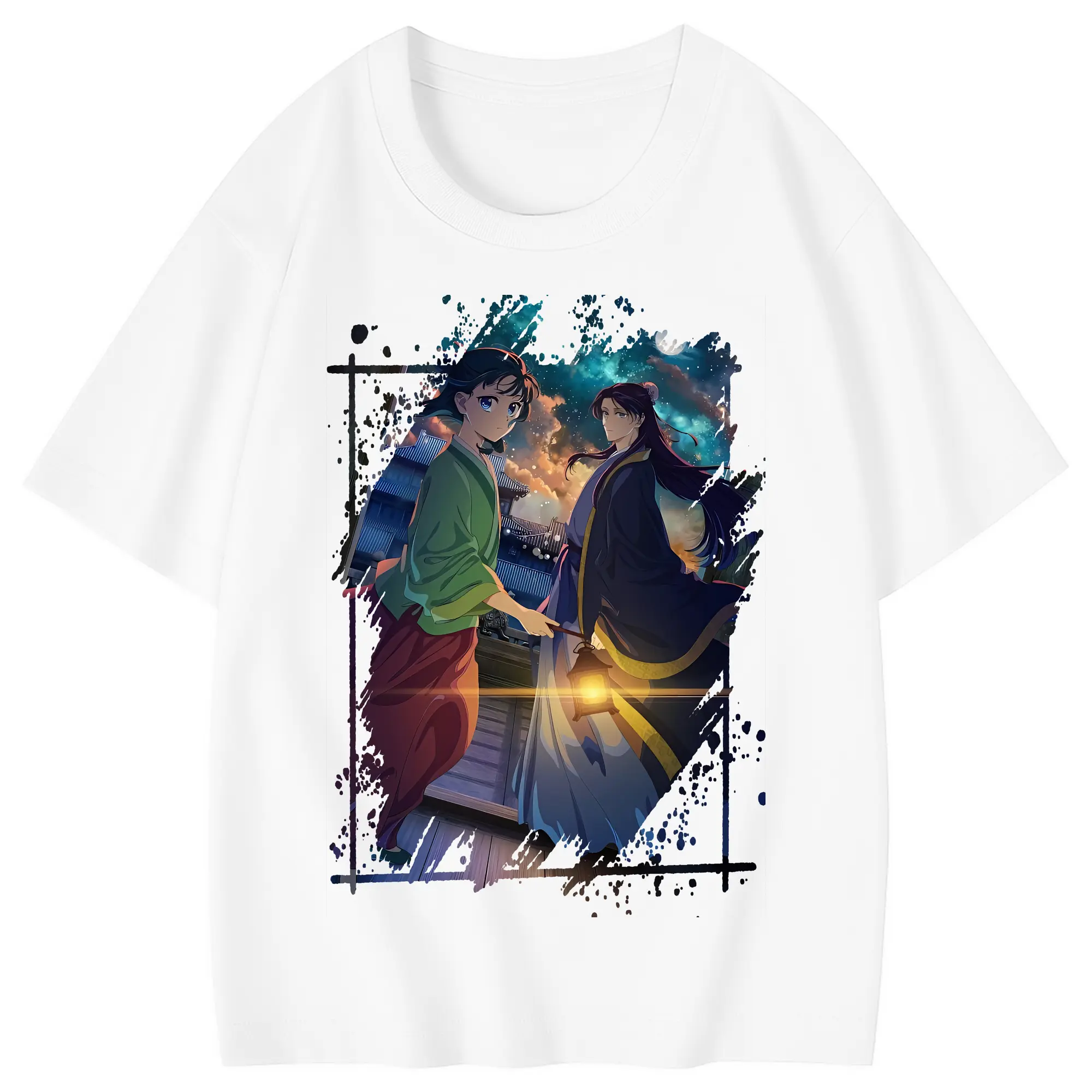 薬屋のひとりごと グッズ,壬氏 - 綿100％ キッズTシャツ ・ フロントプリント ・ 快適 通気性 ・ スポーツ カジュアル 散歩用