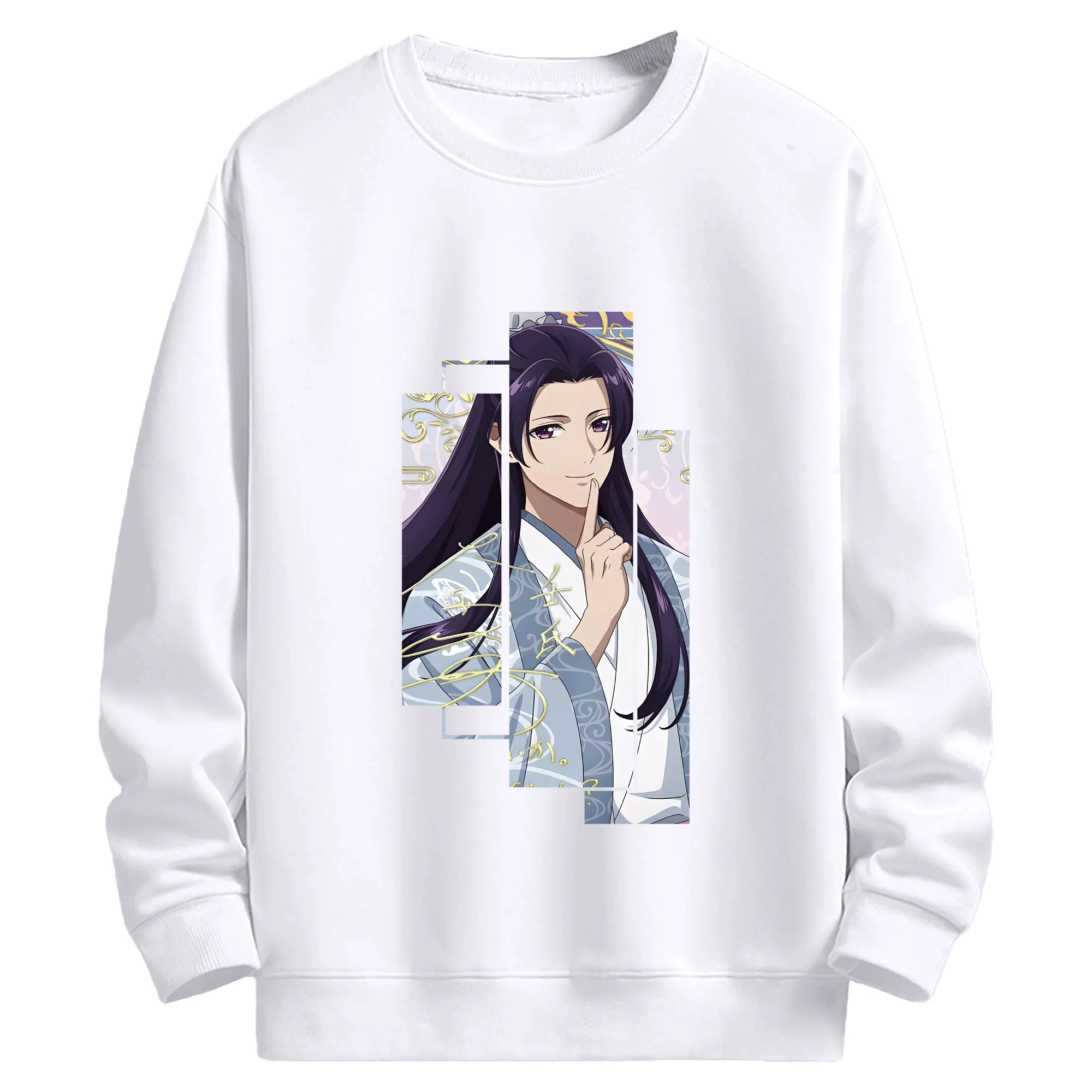 薬屋のひとりごと グッズ,壬氏 - 高品質 クルーネック スウェット ・ コットン59％ ポリエステル41％ ・ ユニセックス 長袖 トレーナー ・ カジュアル デイリー スポーツ 散歩用