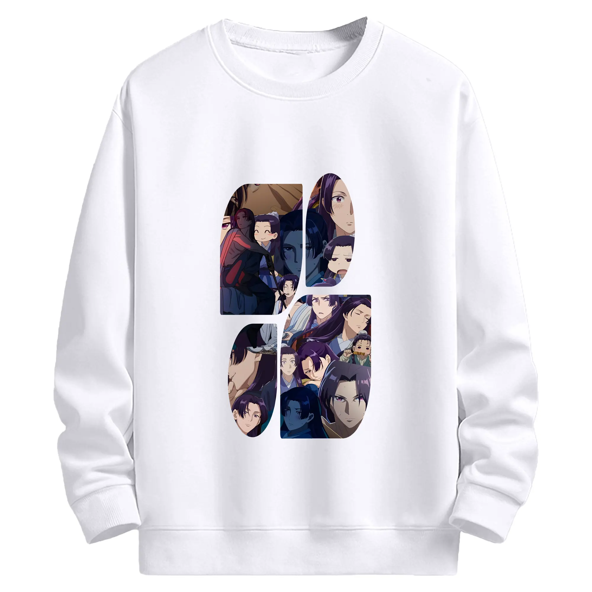 薬屋のひとりごと グッズ,壬氏 - 高品質 クルーネック スウェット ・ コットン59％ ポリエステル41％ ・ ユニセックス 長袖 トレーナー ・ カジュアル デイリー スポーツ 散歩用