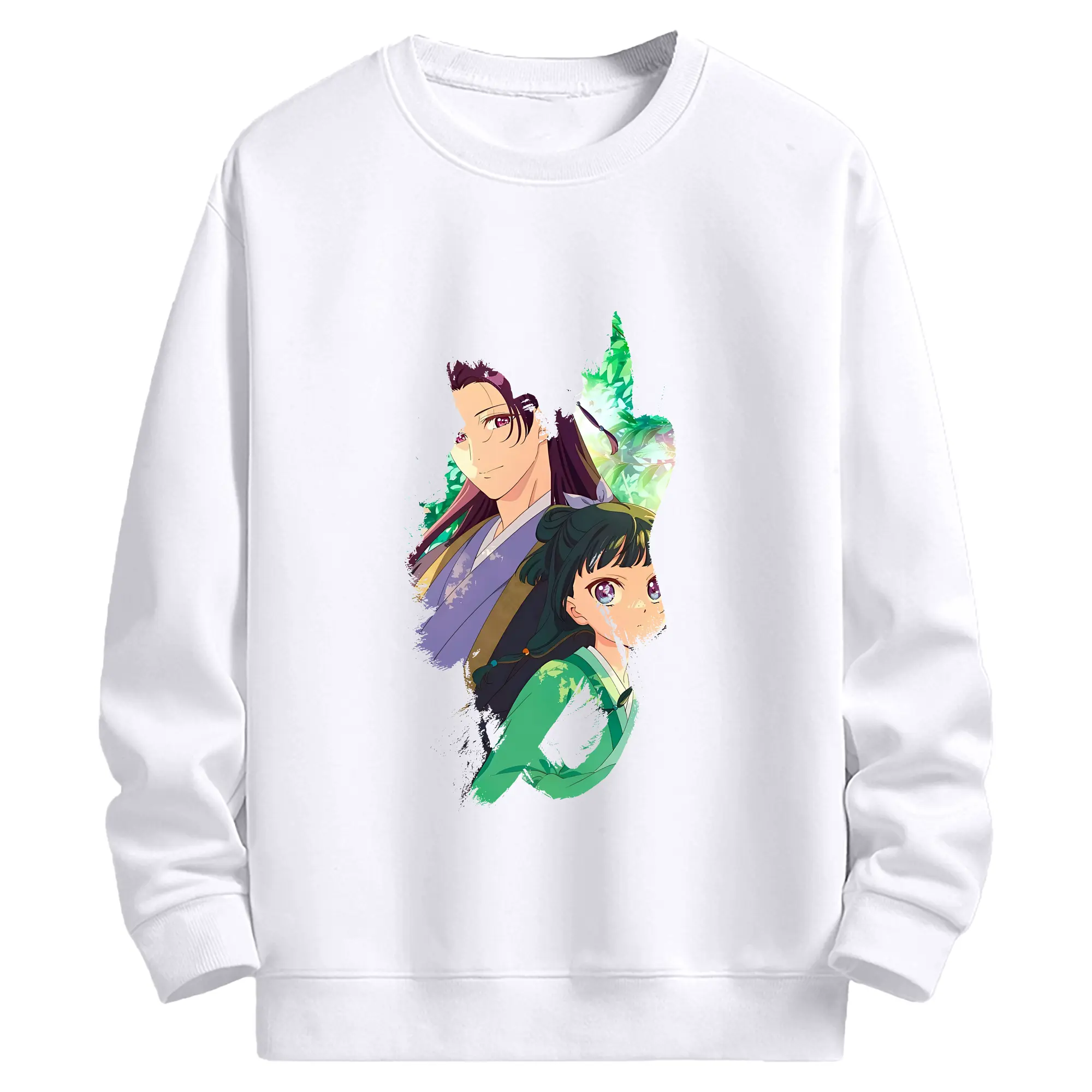 薬屋のひとりごと グッズ,壬氏 - 高品質 クルーネック スウェット ・ コットン59％ ポリエステル41％ ・ ユニセックス 長袖 トレーナー ・ カジュアル デイリー スポーツ 散歩用