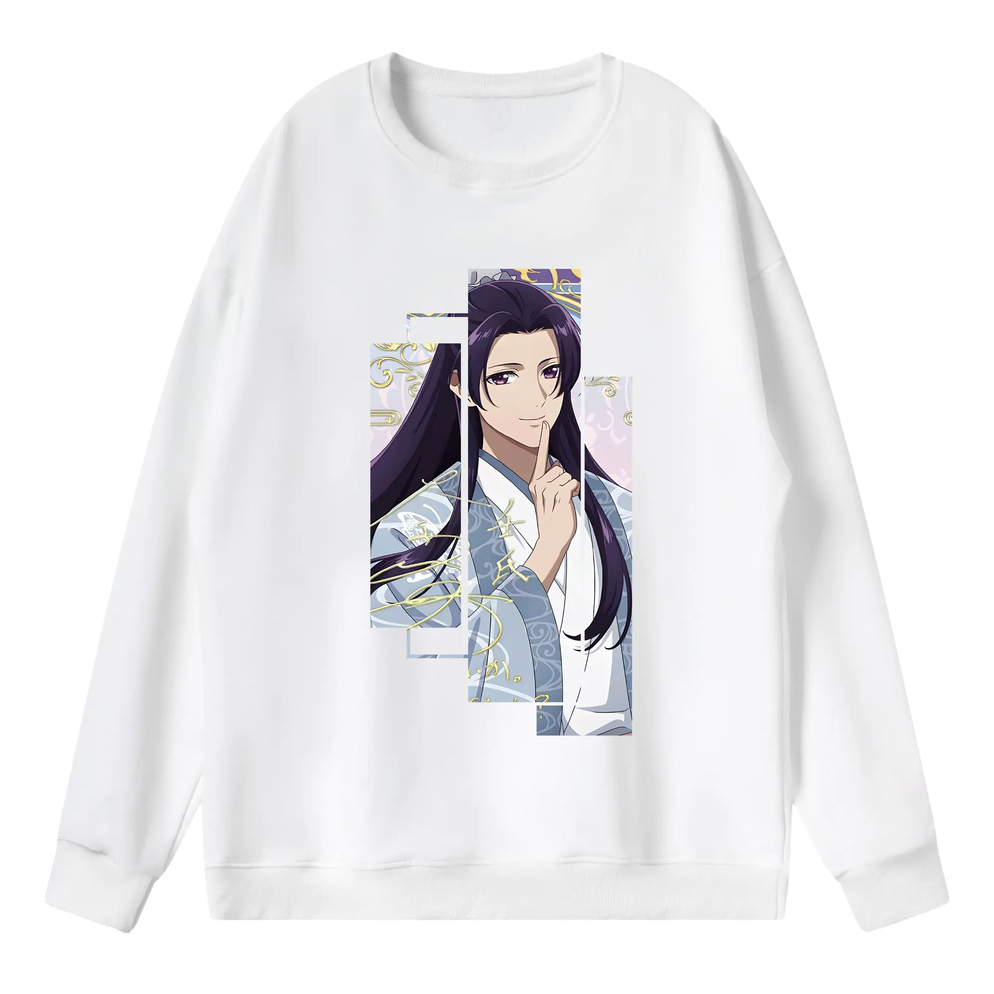 薬屋のひとりごと グッズ,壬氏 - 薄手 クルーネック スウェット 裏毛260g · ポリエステル 春秋向け カジュアル 男女兼用 · トレーナー デイリー スポーツ 散歩に最適