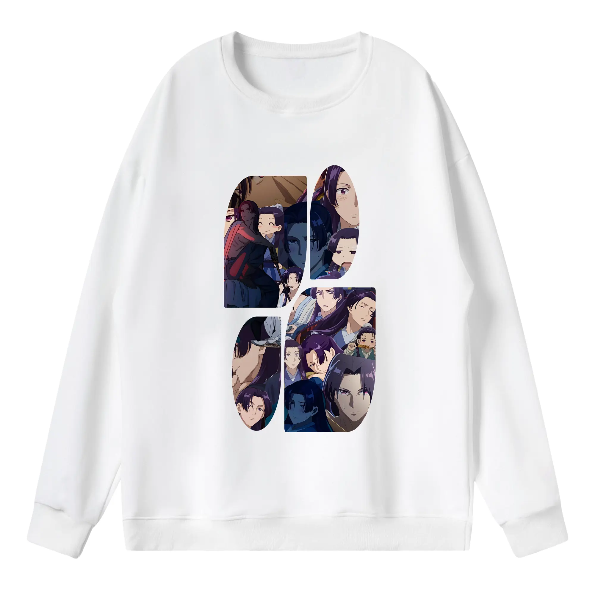 薬屋のひとりごと グッズ,壬氏 - 薄手 クルーネック スウェット 裏毛260g · ポリエステル 春秋向け カジュアル 男女兼用 · トレーナー デイリー スポーツ 散歩に最適