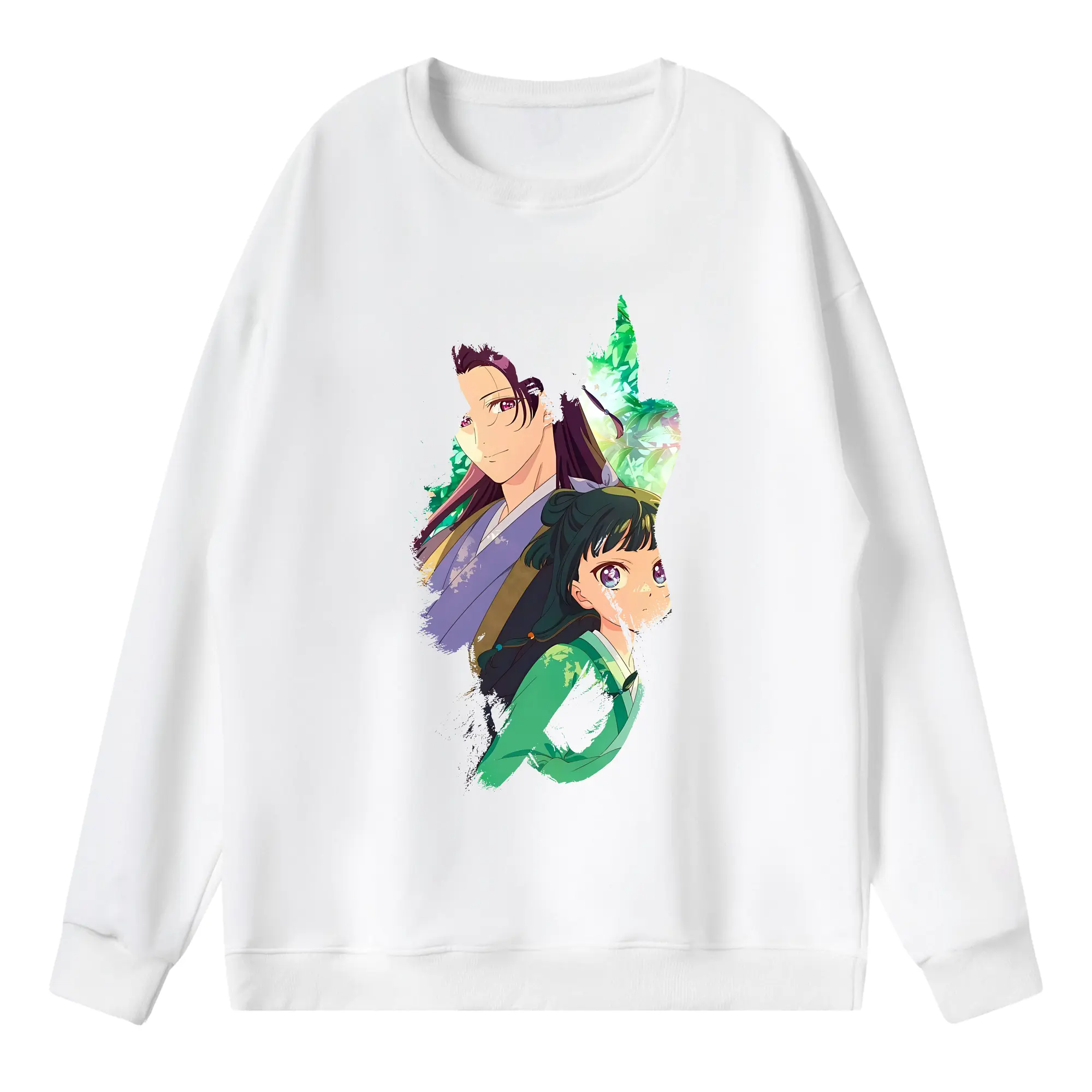 薬屋のひとりごと グッズ,壬氏 - 薄手 クルーネック スウェット 裏毛260g · ポリエステル 春秋向け カジュアル 男女兼用 · トレーナー デイリー スポーツ 散歩に最適