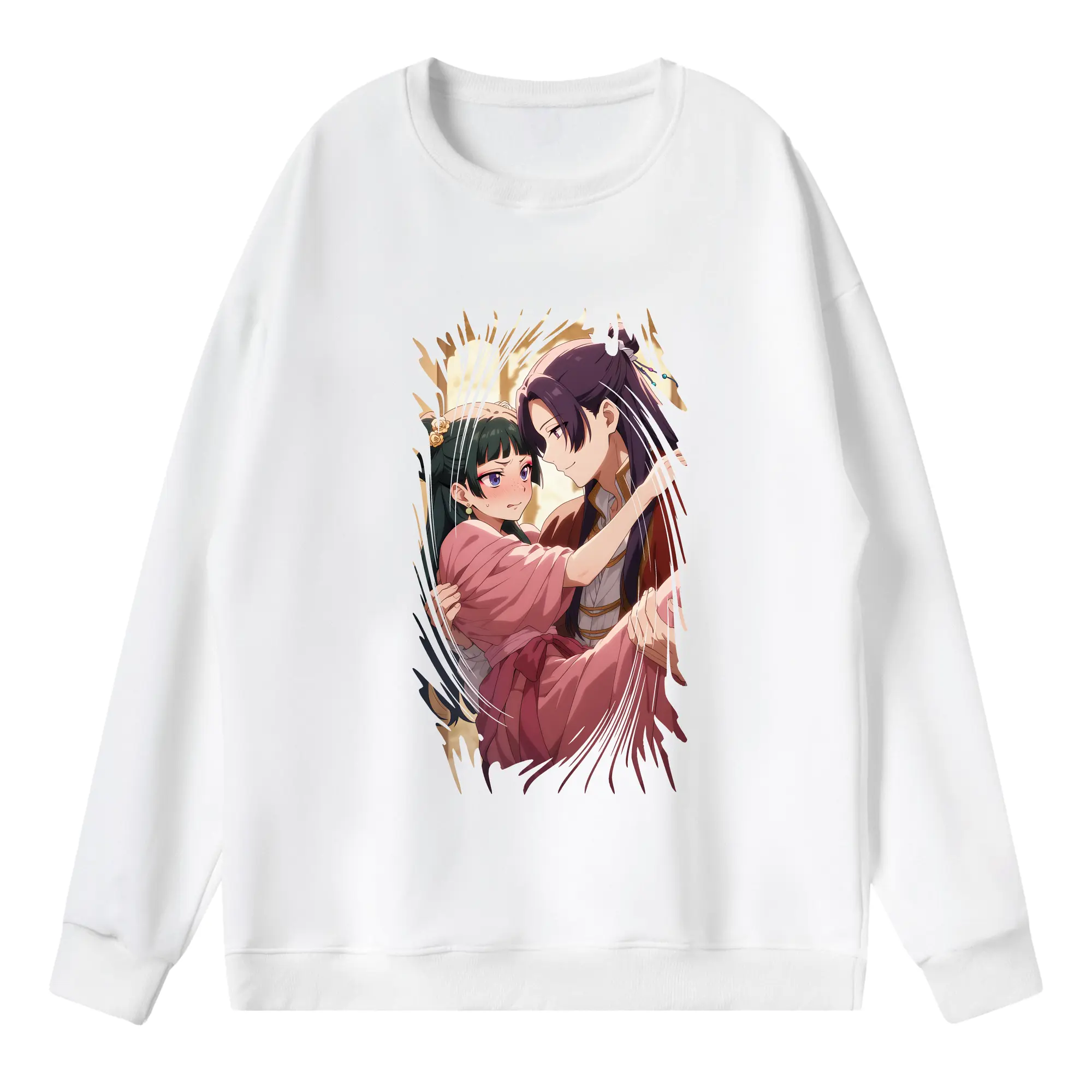 薬屋のひとりごと グッズ,壬氏 - 薄手 クルーネック スウェット 裏毛260g · ポリエステル 春秋向け カジュアル 男女兼用 · トレーナー デイリー スポーツ 散歩に最適