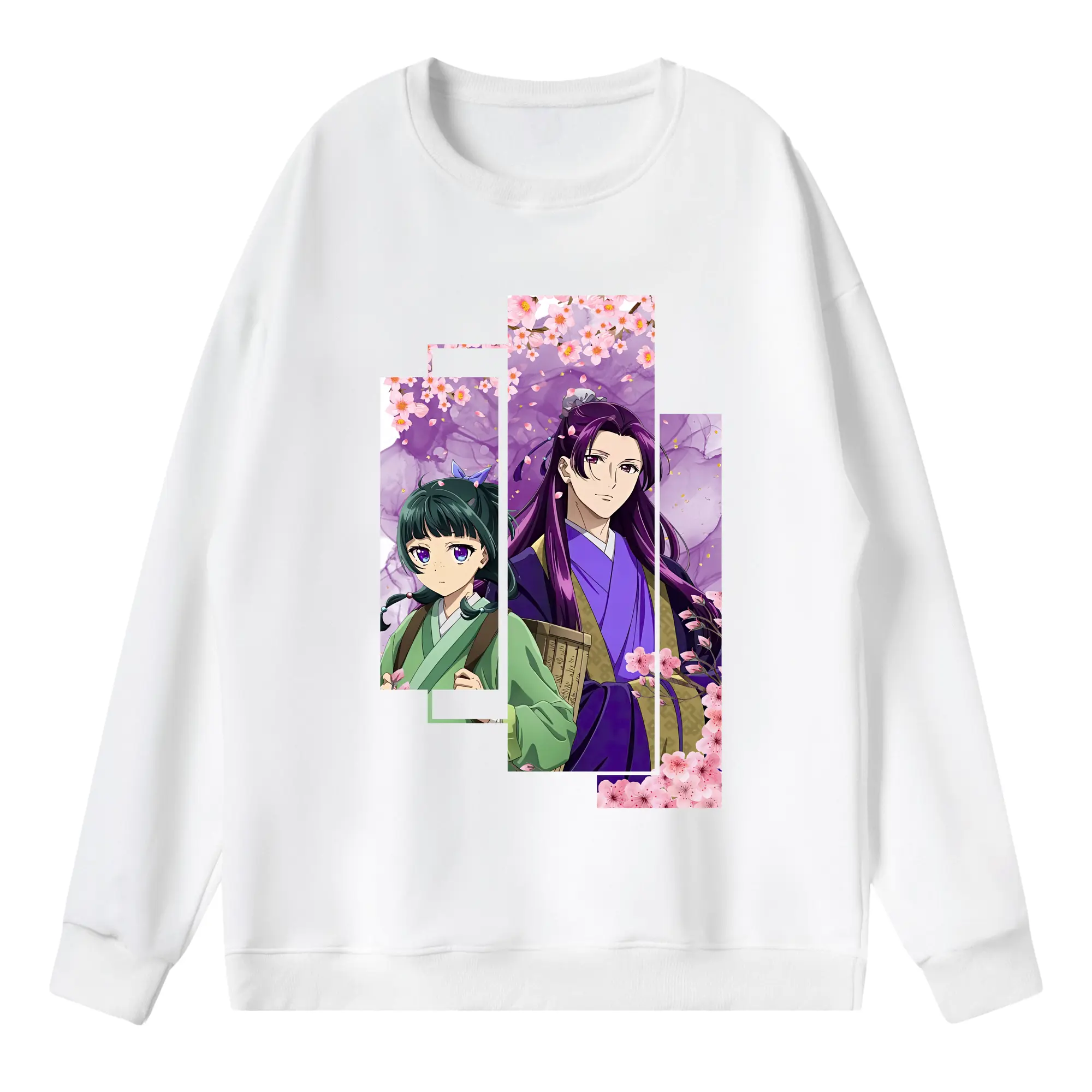 薬屋のひとりごと グッズ,壬氏 - 薄手 クルーネック スウェット 裏毛260g · ポリエステル 春秋向け カジュアル 男女兼用 · トレーナー デイリー スポーツ 散歩に最適