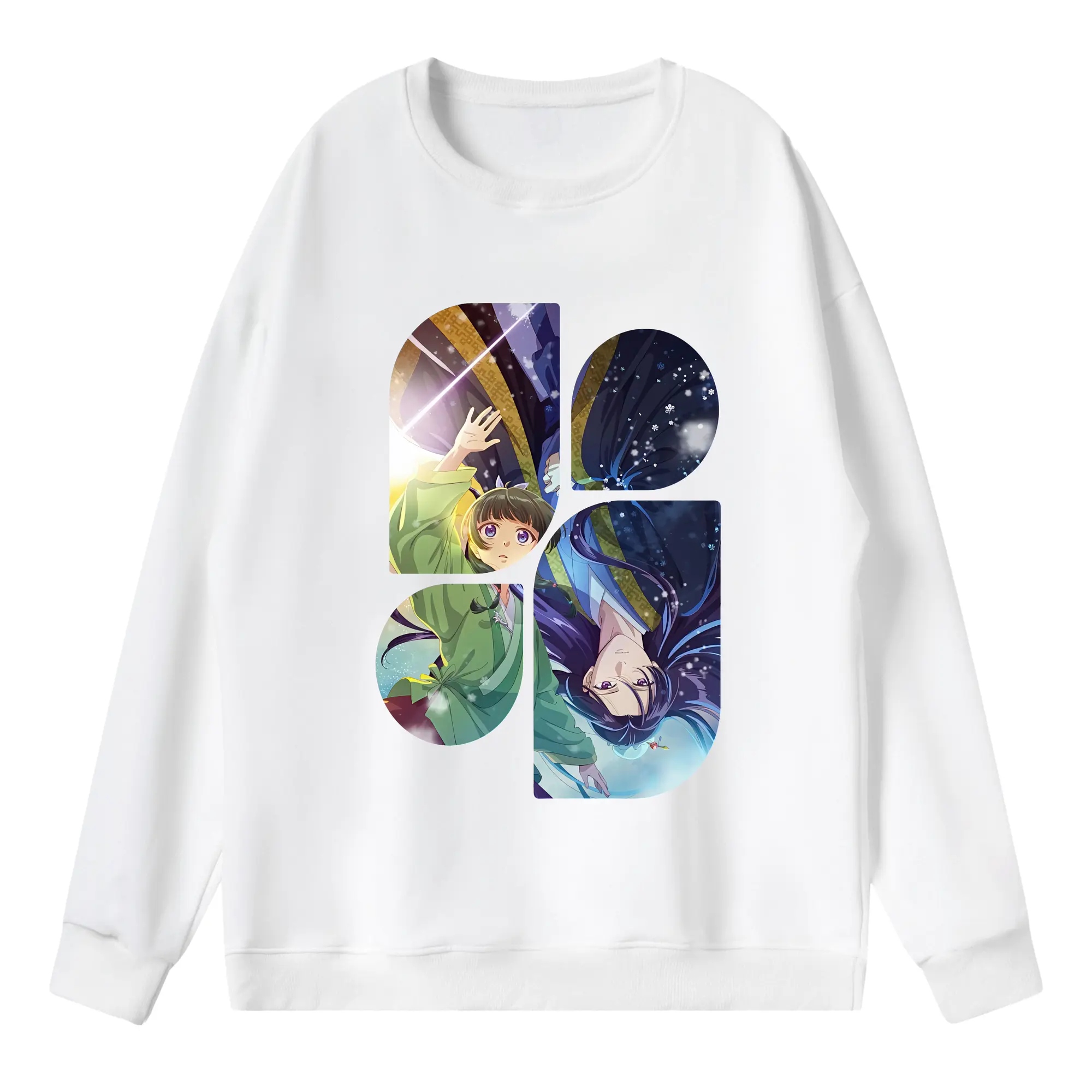 薬屋のひとりごと グッズ,壬氏 - 薄手 クルーネック スウェット 裏毛260g · ポリエステル 春秋向け カジュアル 男女兼用 · トレーナー デイリー スポーツ 散歩に最適