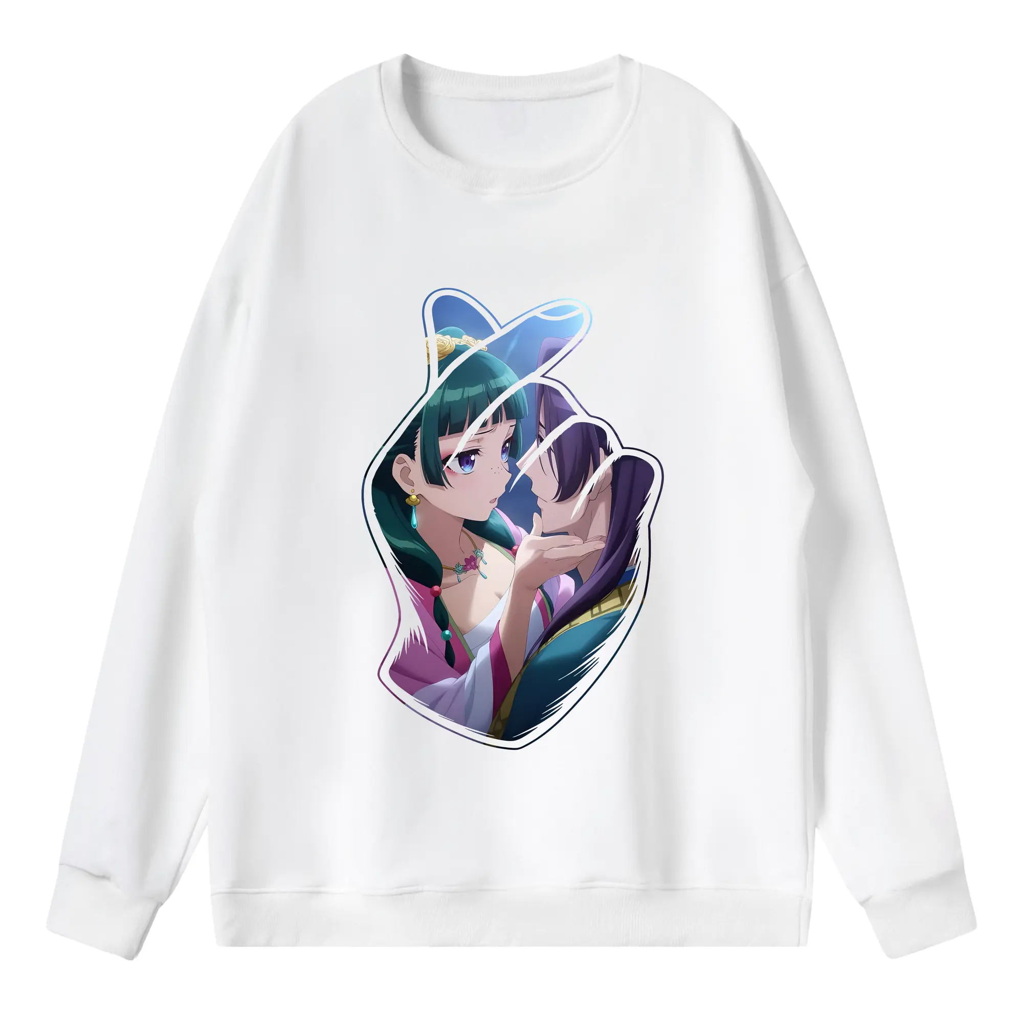 薬屋のひとりごと グッズ,壬氏 - 薄手 クルーネック スウェット 裏毛260g · ポリエステル 春秋向け カジュアル 男女兼用 · トレーナー デイリー スポーツ 散歩に最適