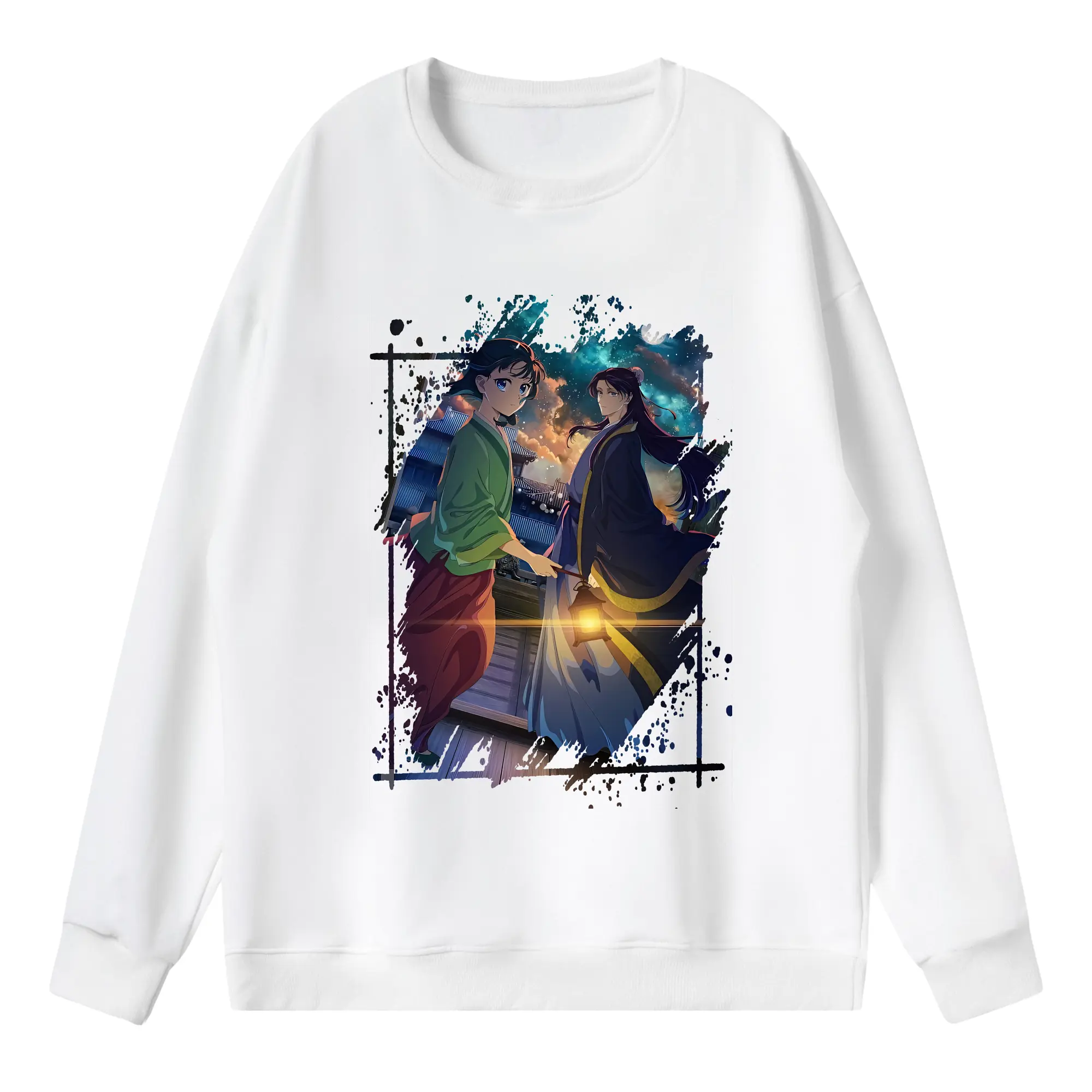 薬屋のひとりごと グッズ,壬氏 - 薄手 クルーネック スウェット 裏毛260g · ポリエステル 春秋向け カジュアル 男女兼用 · トレーナー デイリー スポーツ 散歩に最適