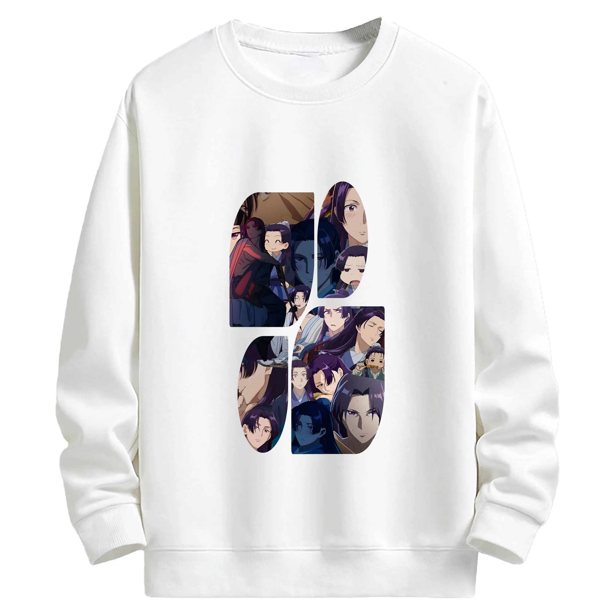 薬屋のひとりごと グッズ,壬氏 - キッズ クルーネックスウェットシャツ ・ フロントプリント ・ 綿80％ ポリエステル20％ ・ 快適 通学 スポーツ 日常使い お散歩用