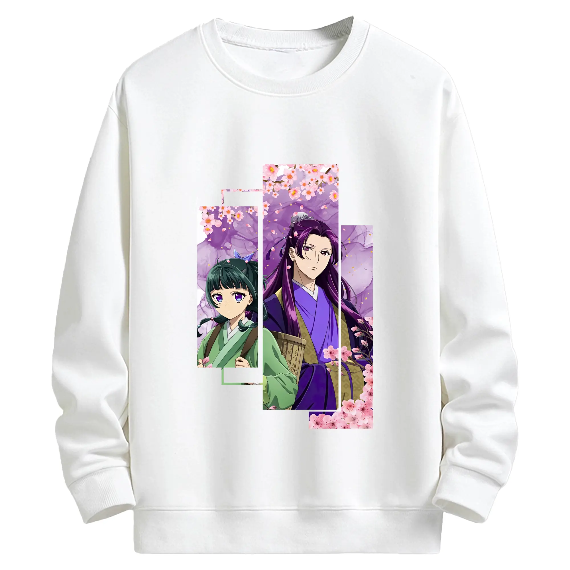 薬屋のひとりごと グッズ,壬氏 - キッズ クルーネックスウェットシャツ ・ フロントプリント ・ 綿80％ ポリエステル20％ ・ 快適 通学 スポーツ 日常使い お散歩用