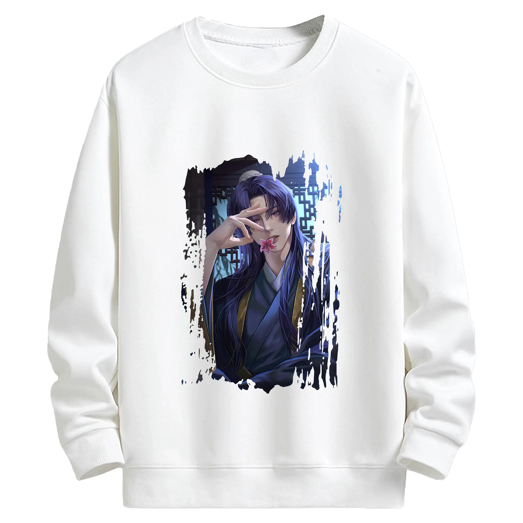 薬屋のひとりごと グッズ,壬氏 - キッズ クルーネックスウェットシャツ ・ フロントプリント ・ 綿80％ ポリエステル20％ ・ 快適 通学 スポーツ 日常使い お散歩用