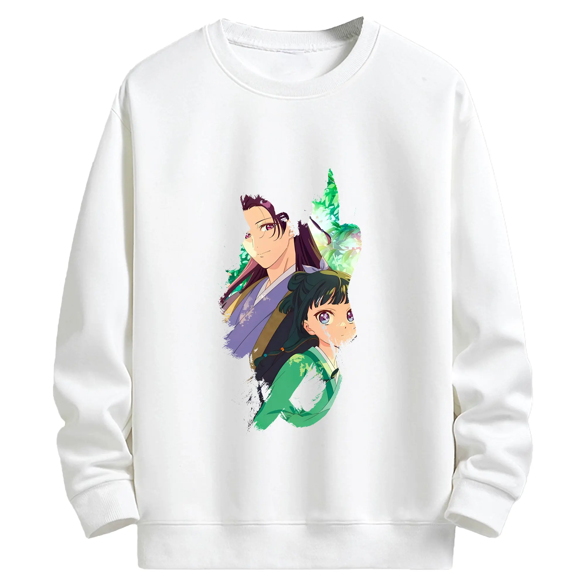 薬屋のひとりごと グッズ,壬氏 - キッズ クルーネックスウェットシャツ ・ フロントプリント ・ 綿80％ ポリエステル20％ ・ 快適 通学 スポーツ 日常使い お散歩用