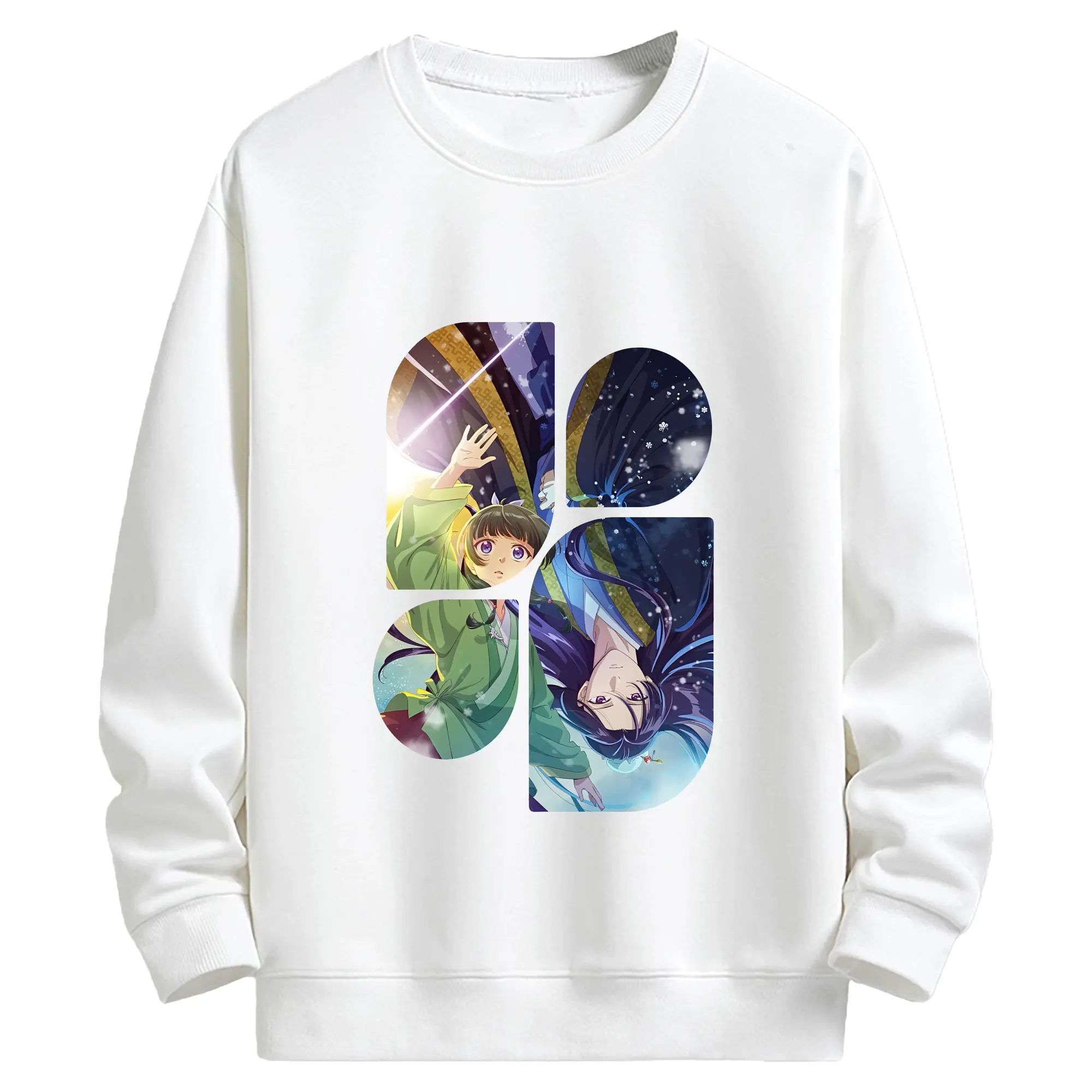 薬屋のひとりごと グッズ,壬氏 - キッズ クルーネックスウェットシャツ ・ フロントプリント ・ 綿80％ ポリエステル20％ ・ 快適 通学 スポーツ 日常使い お散歩用