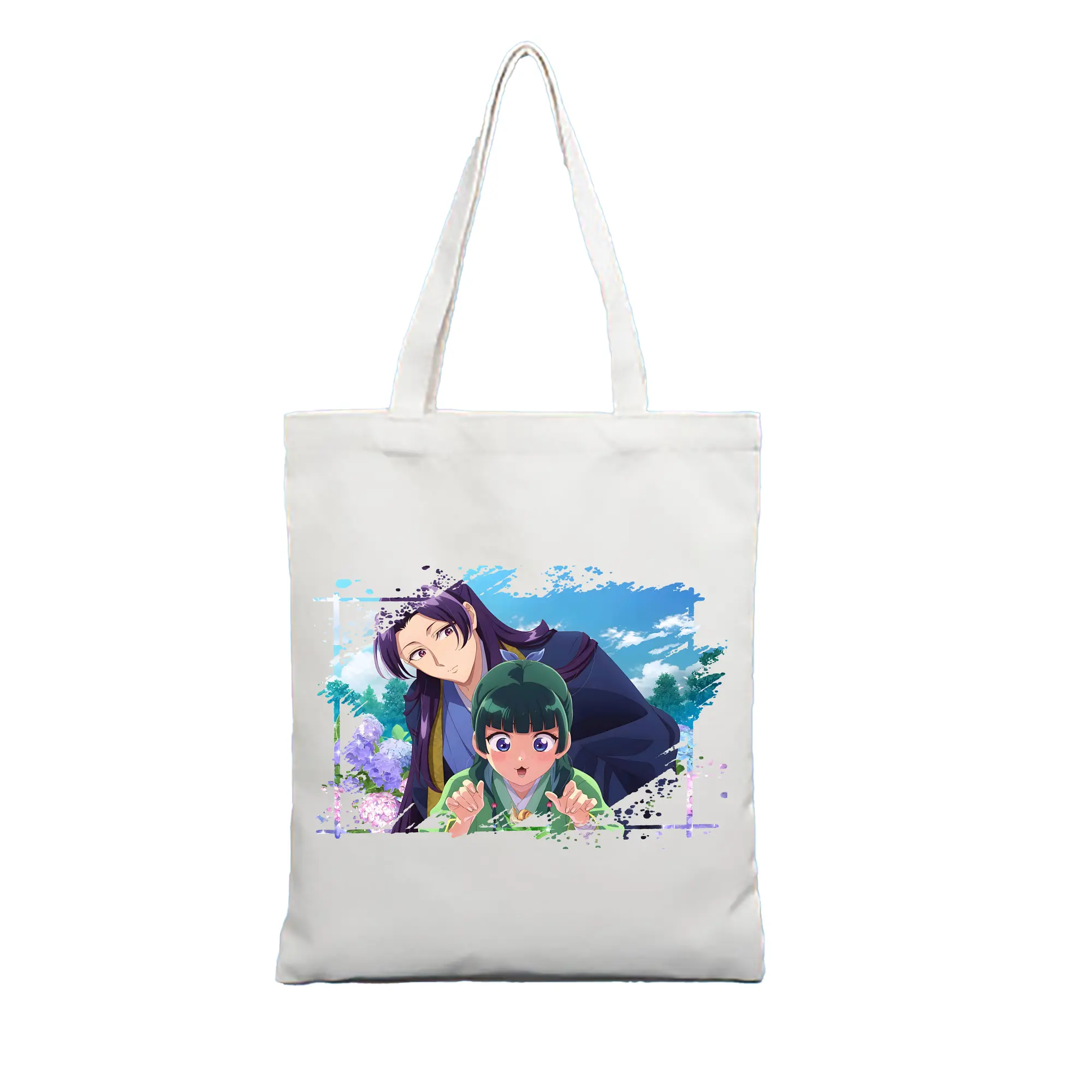 薬屋のひとりごと グッズ,壬氏 - 縦型キャンバス手提げバッグ（トートバッグ） ・ キャンバス素材 ・ ショッピング用 ・ 軽量 丈夫 お手入れ簡単