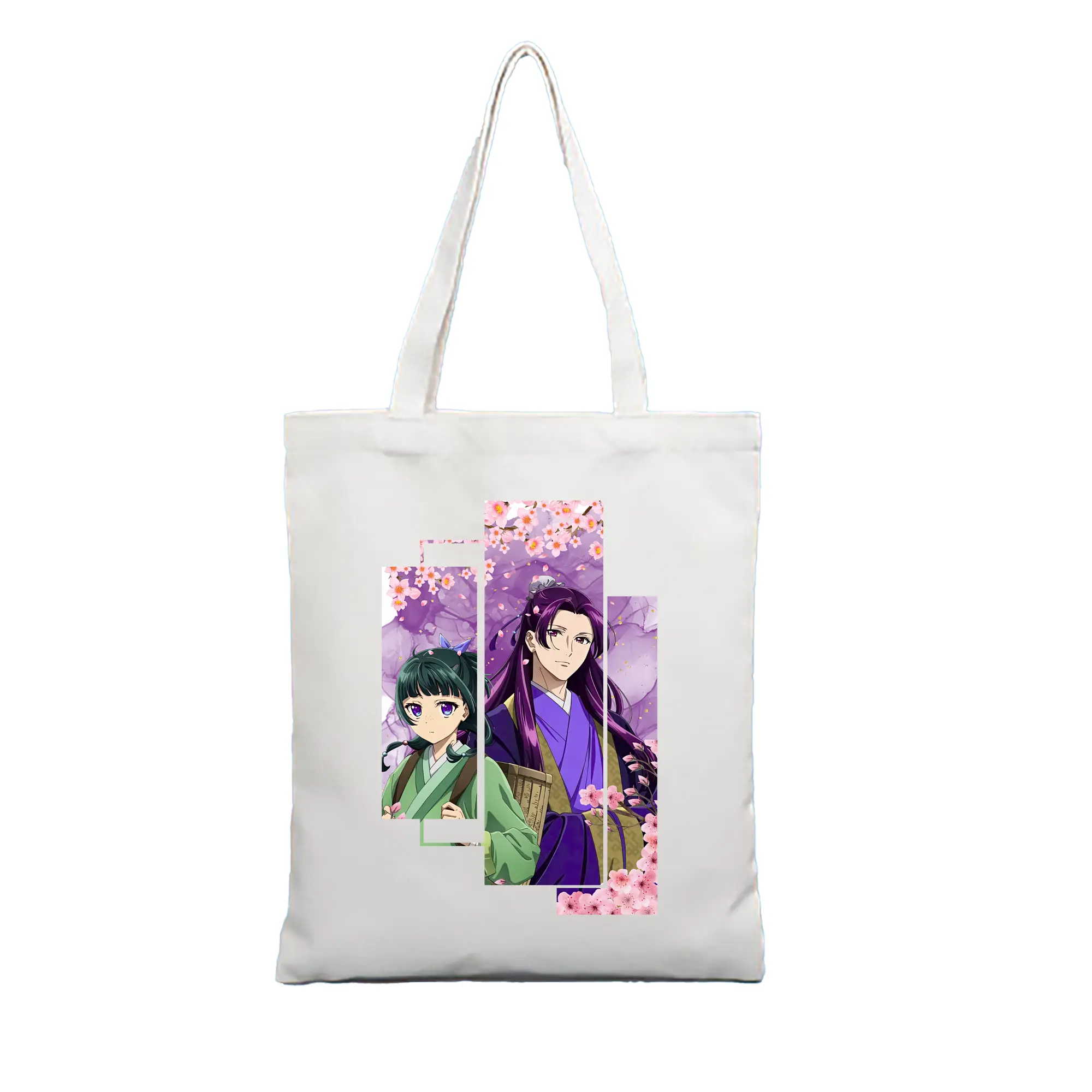 薬屋のひとりごと グッズ,壬氏 - 縦型キャンバス手提げバッグ（トートバッグ） ・ キャンバス素材 ・ ショッピング用 ・ 軽量 丈夫 お手入れ簡単