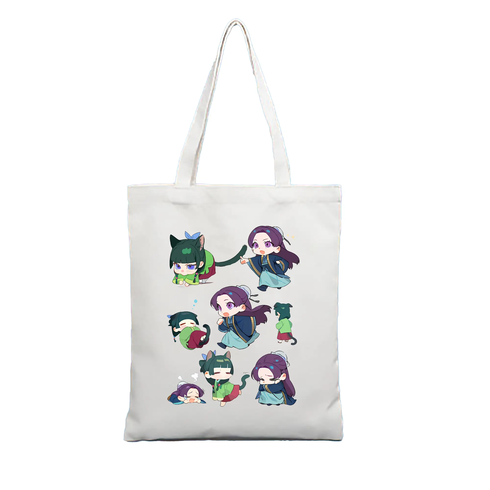 薬屋のひとりごと グッズ,壬氏 - 縦型キャンバス手提げバッグ（トートバッグ） ・ キャンバス素材 ・ ショッピング用 ・ 軽量 丈夫 お手入れ簡単