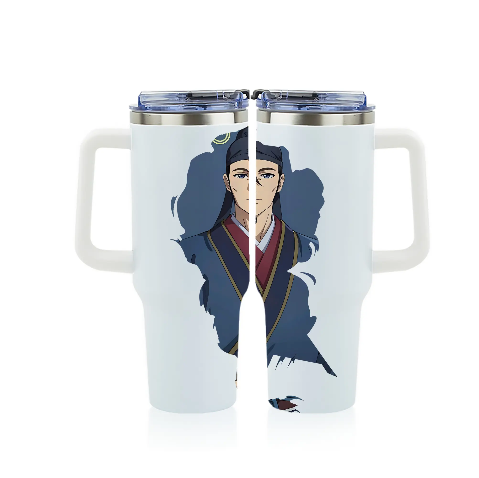 薬屋のひとりごと グッズ,高順 - 1200mL フルプリント車用タンブラー ・ 304ステンレス 内側 ・ 201ステンレス 外側 ・ 保温 保冷 ・ 通勤 ドライブ アウトドア用