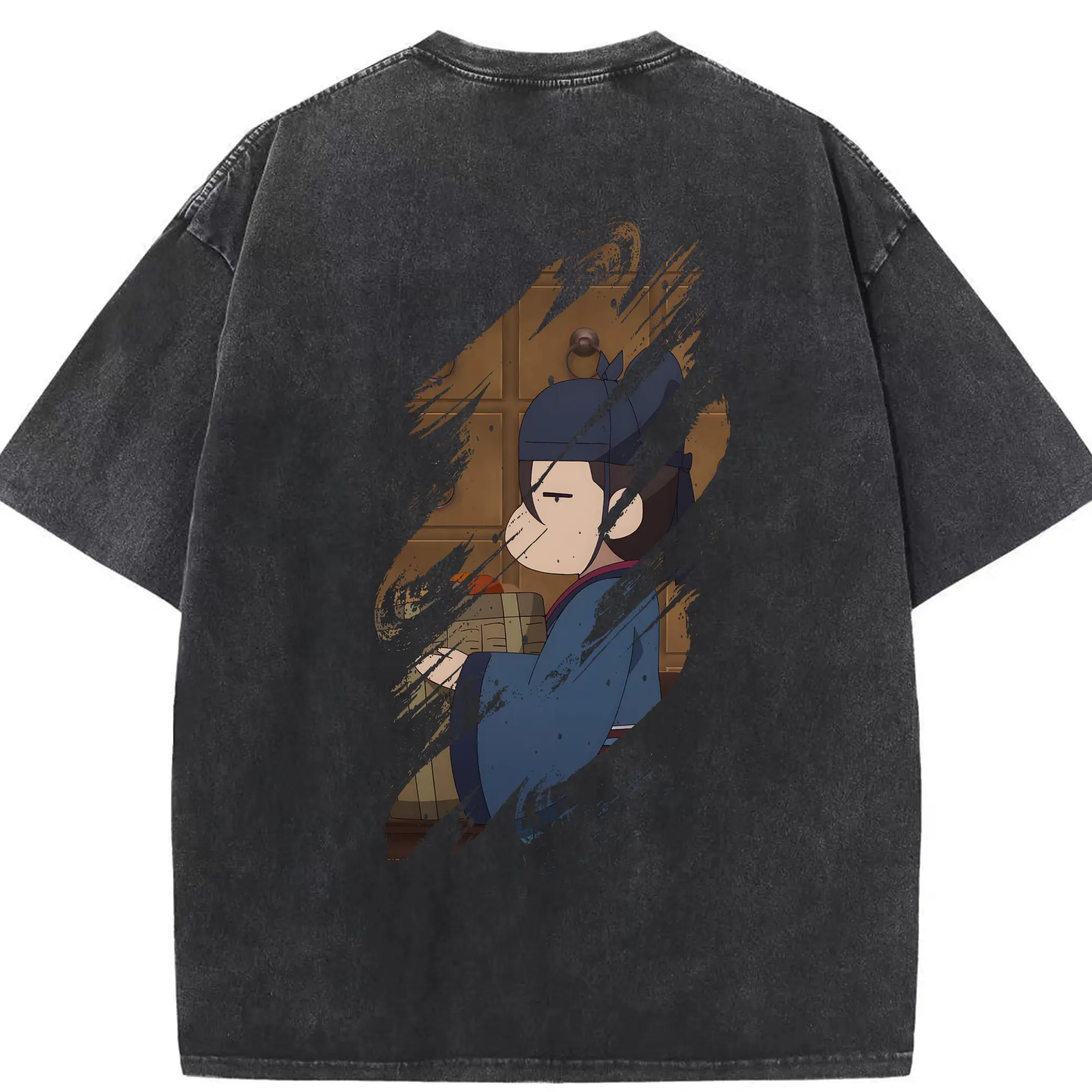 薬屋のひとりごと グッズ,高順 - 綿100％ ヴィンテージ風 半袖Tシャツ ・ 背面プリント ・ 柔らか肌触り ・ 通気性 快適 ・ スポーツ カジュアル 外出用