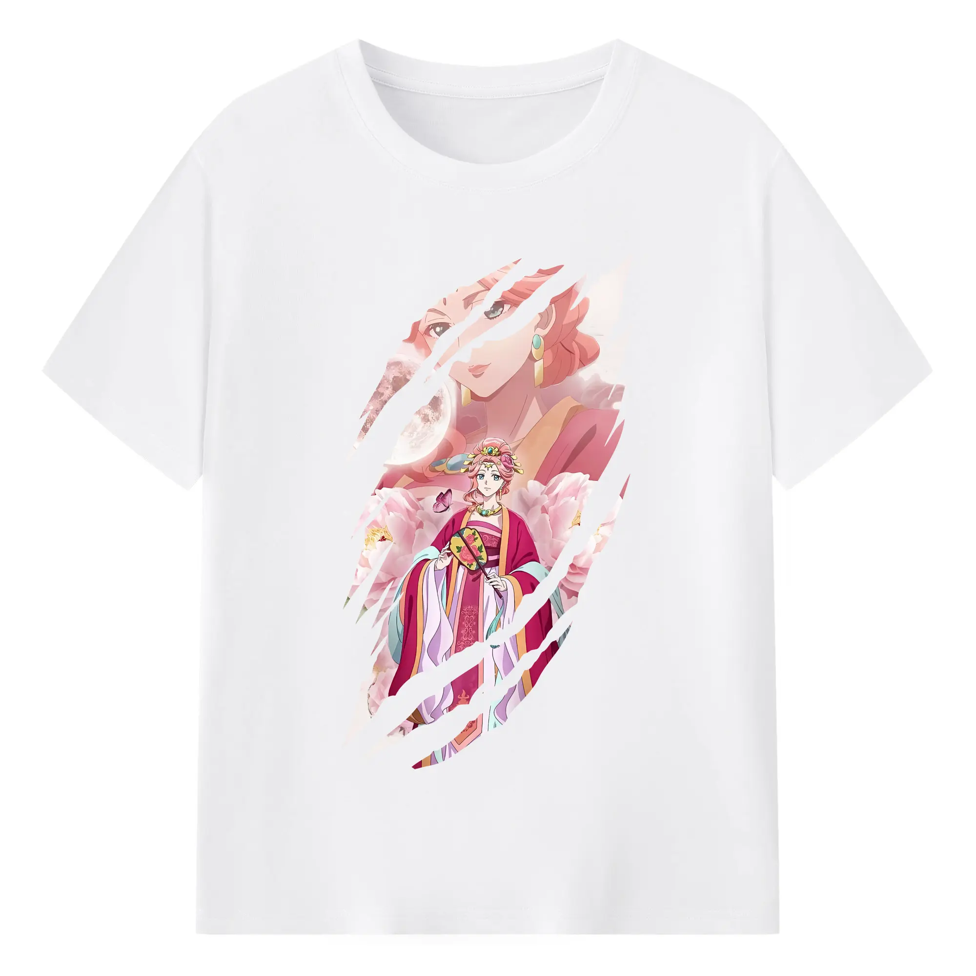 薬屋のひとりごと グッズ,玉葉妃 - 綿100％ 半袖Tシャツ ・ フロントプリント ・ 快適 通気性 ・ 日常使い 散歩 スポーツ用