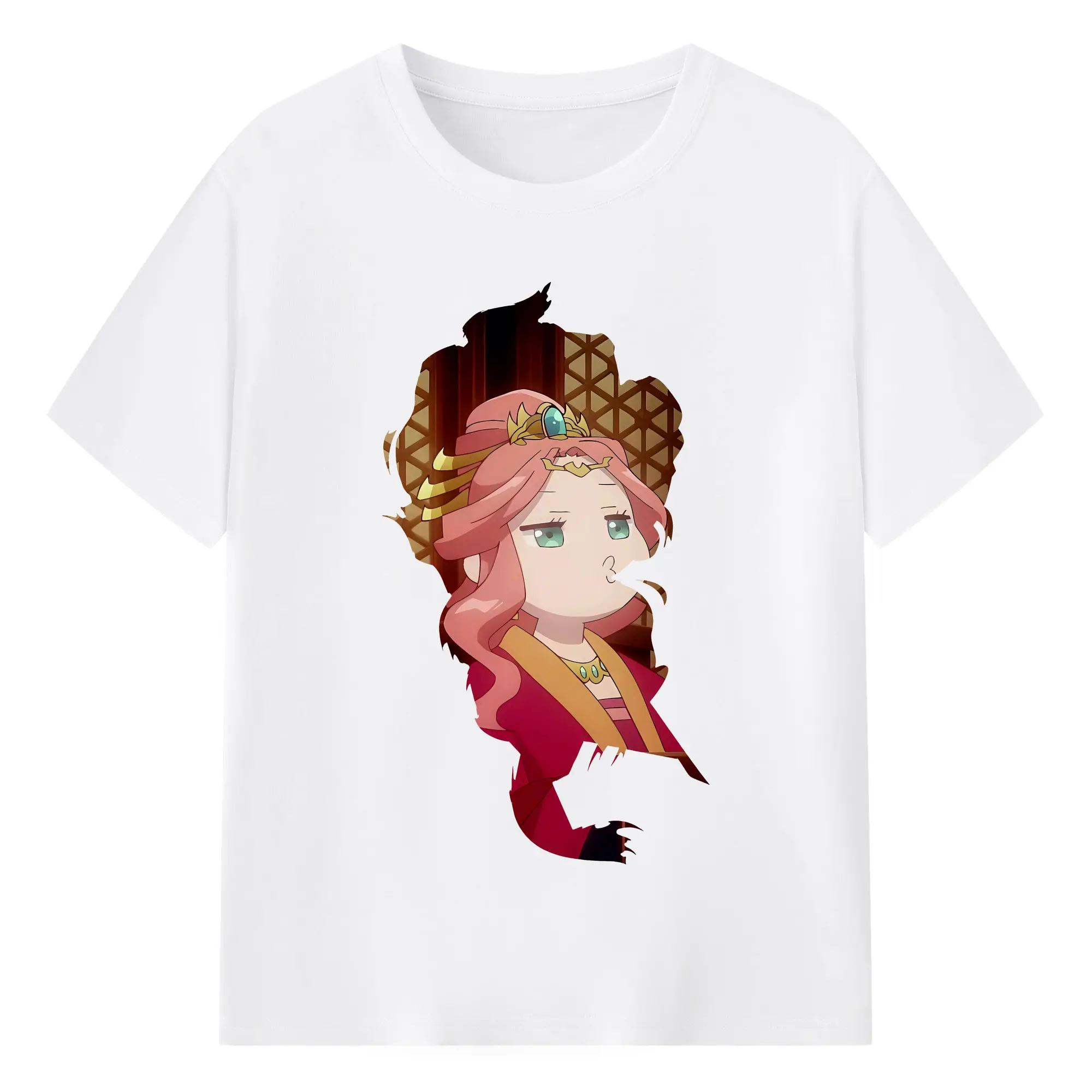 薬屋のひとりごと グッズ,玉葉妃 - 綿100％ 半袖Tシャツ ・ フロントプリント ・ 快適 通気性 ・ 日常使い 散歩 スポーツ用