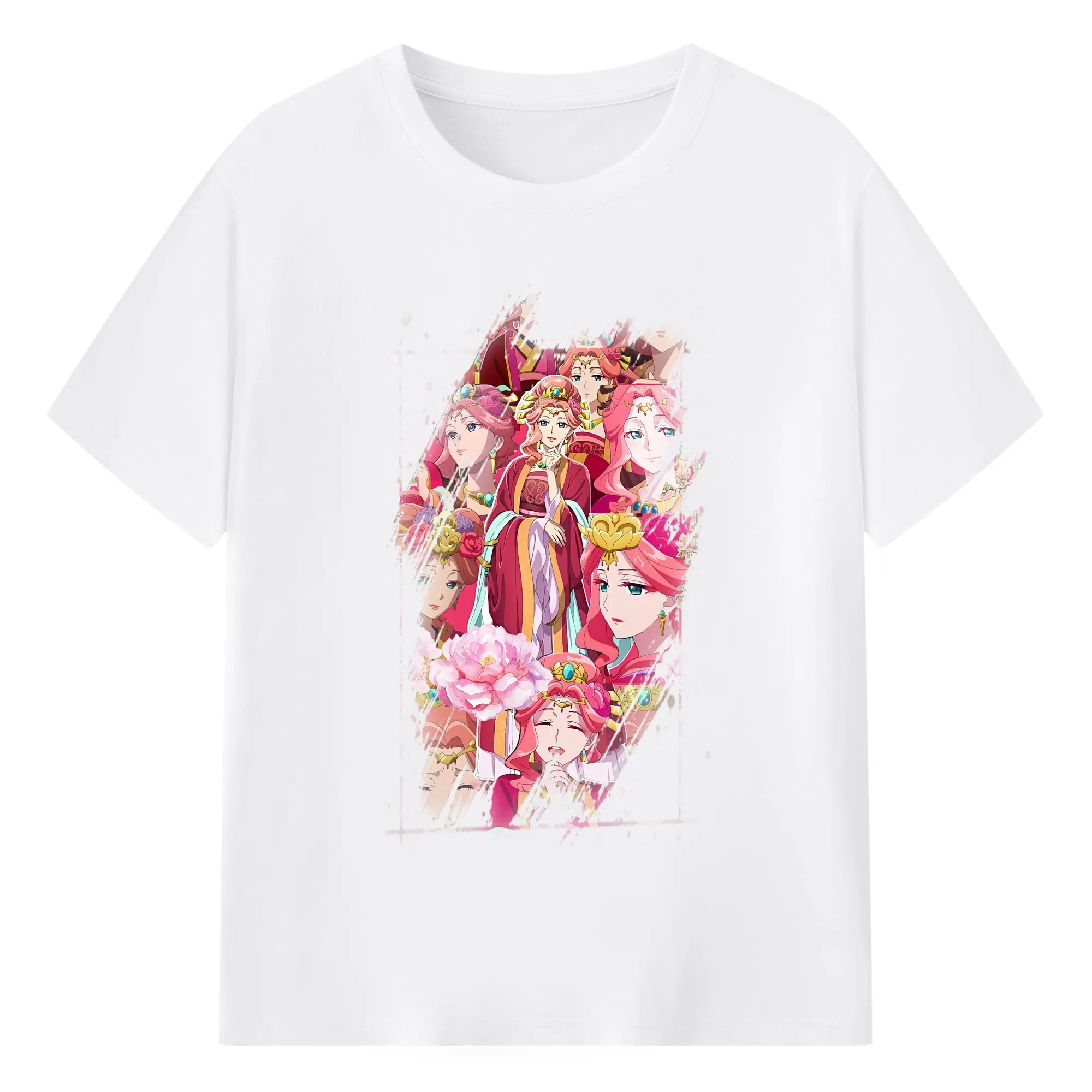 薬屋のひとりごと グッズ,玉葉妃 - 綿100％ 半袖Tシャツ ・ フロントプリント ・ 快適 通気性 ・ 日常使い 散歩 スポーツ用