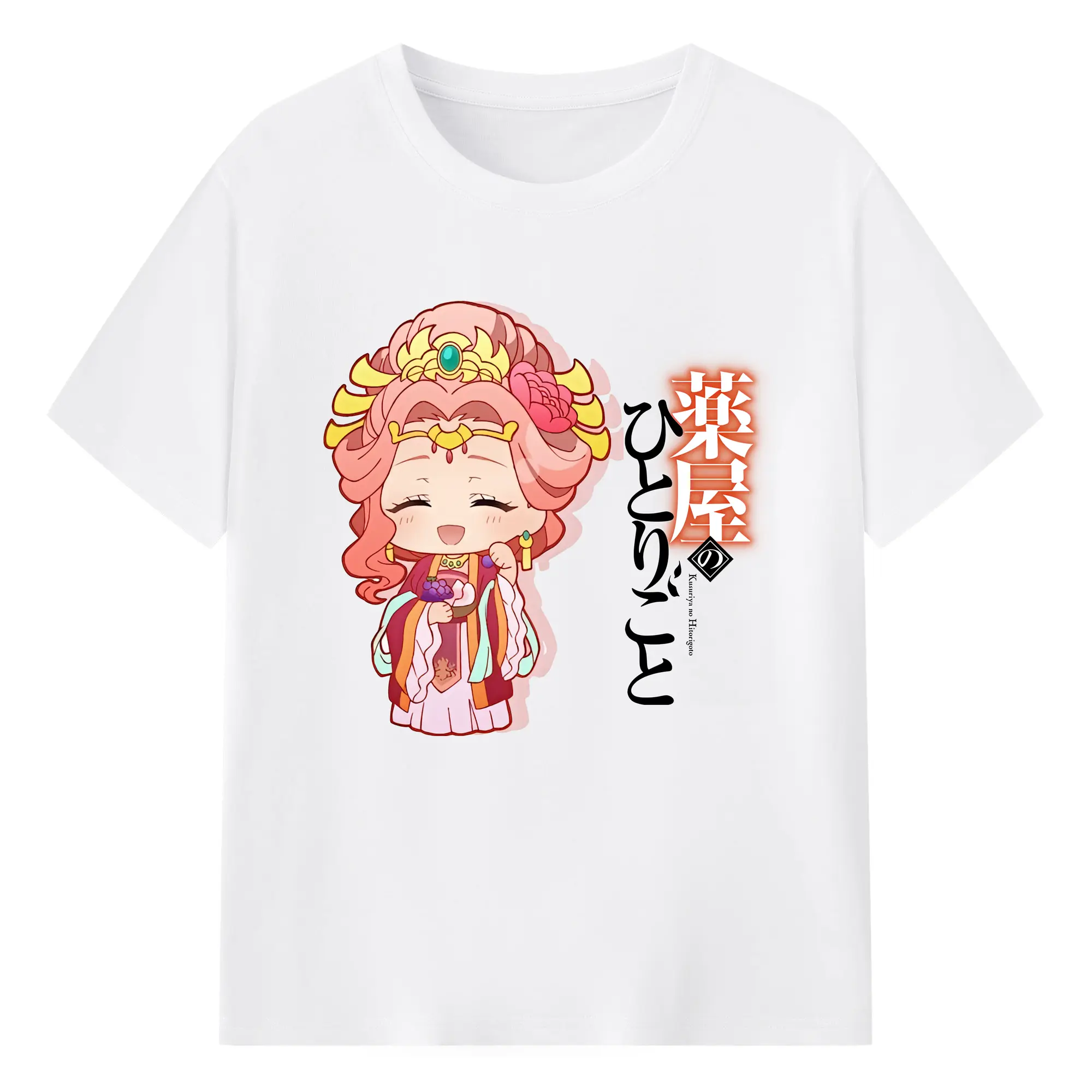 薬屋のひとりごと グッズ,玉葉妃 - 綿100％ 半袖Tシャツ ・ フロントプリント ・ 快適 通気性 ・ 日常使い 散歩 スポーツ用