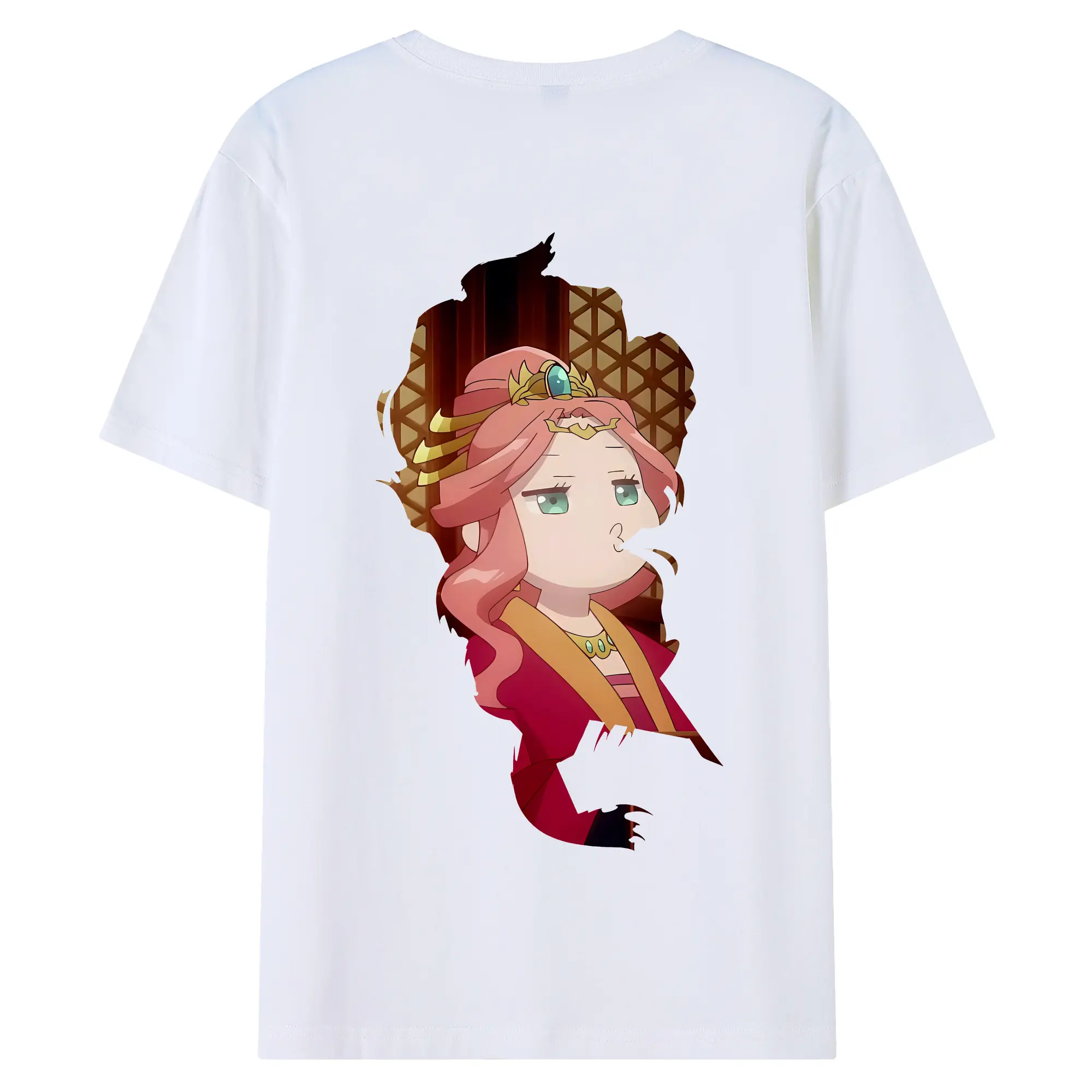 薬屋のひとりごと グッズ,玉葉妃 - 綿100％ 半袖Tシャツ ・ バックプリント ・ 快適 通気性 ・ 日常使い 散歩 スポーツ用