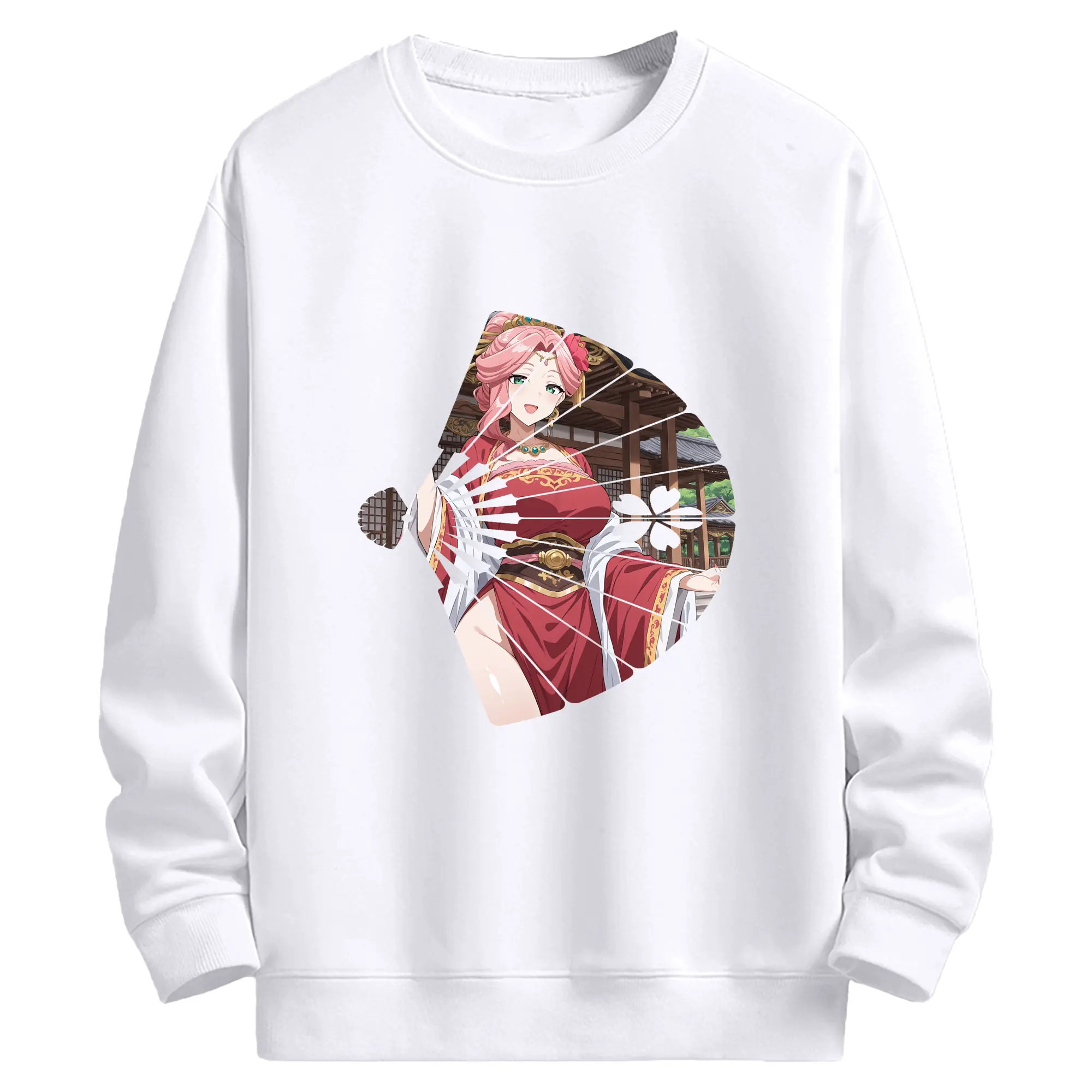 薬屋のひとりごと グッズ,玉葉妃 - 高品質 クルーネック スウェット ・ コットン59％ ポリエステル41％ ・ ユニセックス 長袖 トレーナー ・ カジュアル デイリー スポーツ 散歩用