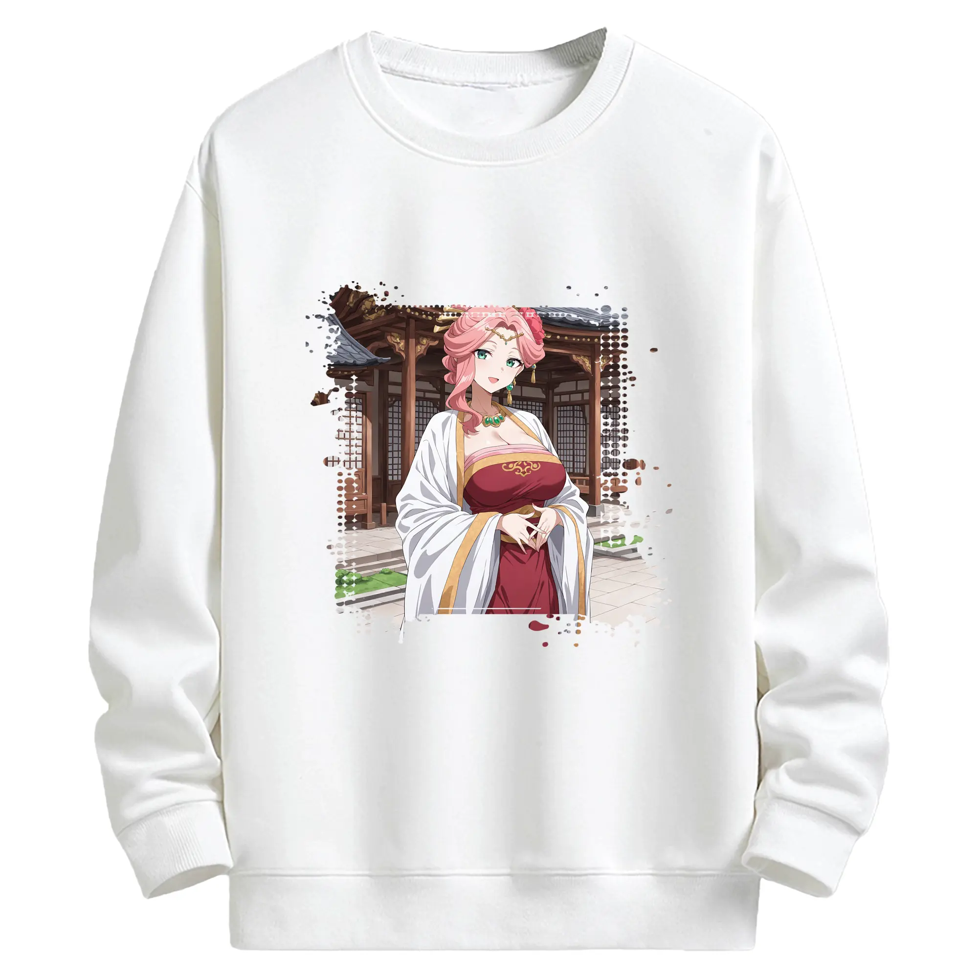 薬屋のひとりごと グッズ,玉葉妃 - キッズ クルーネックスウェットシャツ ・ フロントプリント ・ 綿80％ ポリエステル20％ ・ 快適 通学 スポーツ 日常使い お散歩用