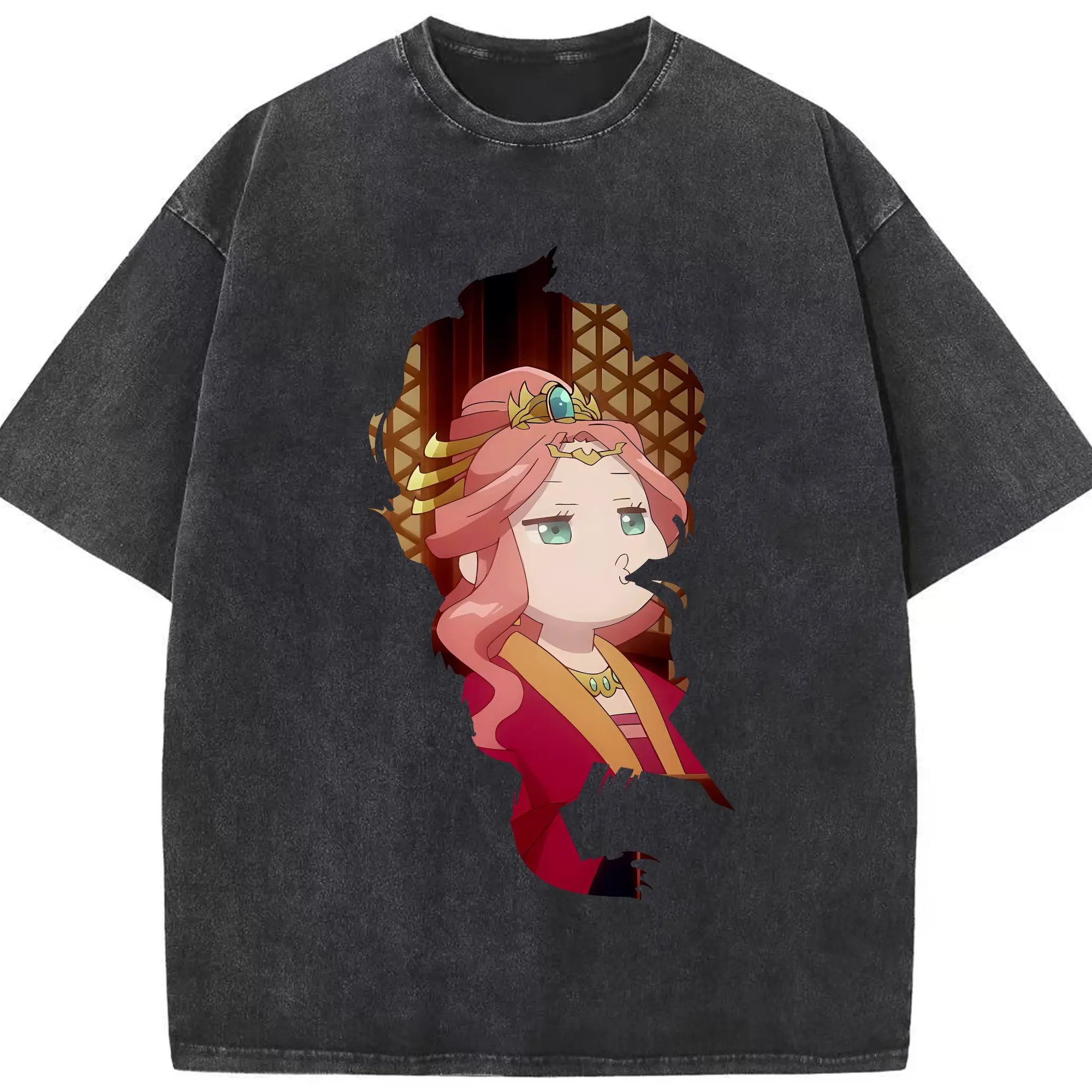薬屋のひとりごと グッズ,玉葉妃 - 綿100％ ヴィンテージ風 半袖Tシャツ ・ フロントプリント ・ 柔らか肌触り ・ 通気性 快適 ・ スポーツ カジュアル 外出用