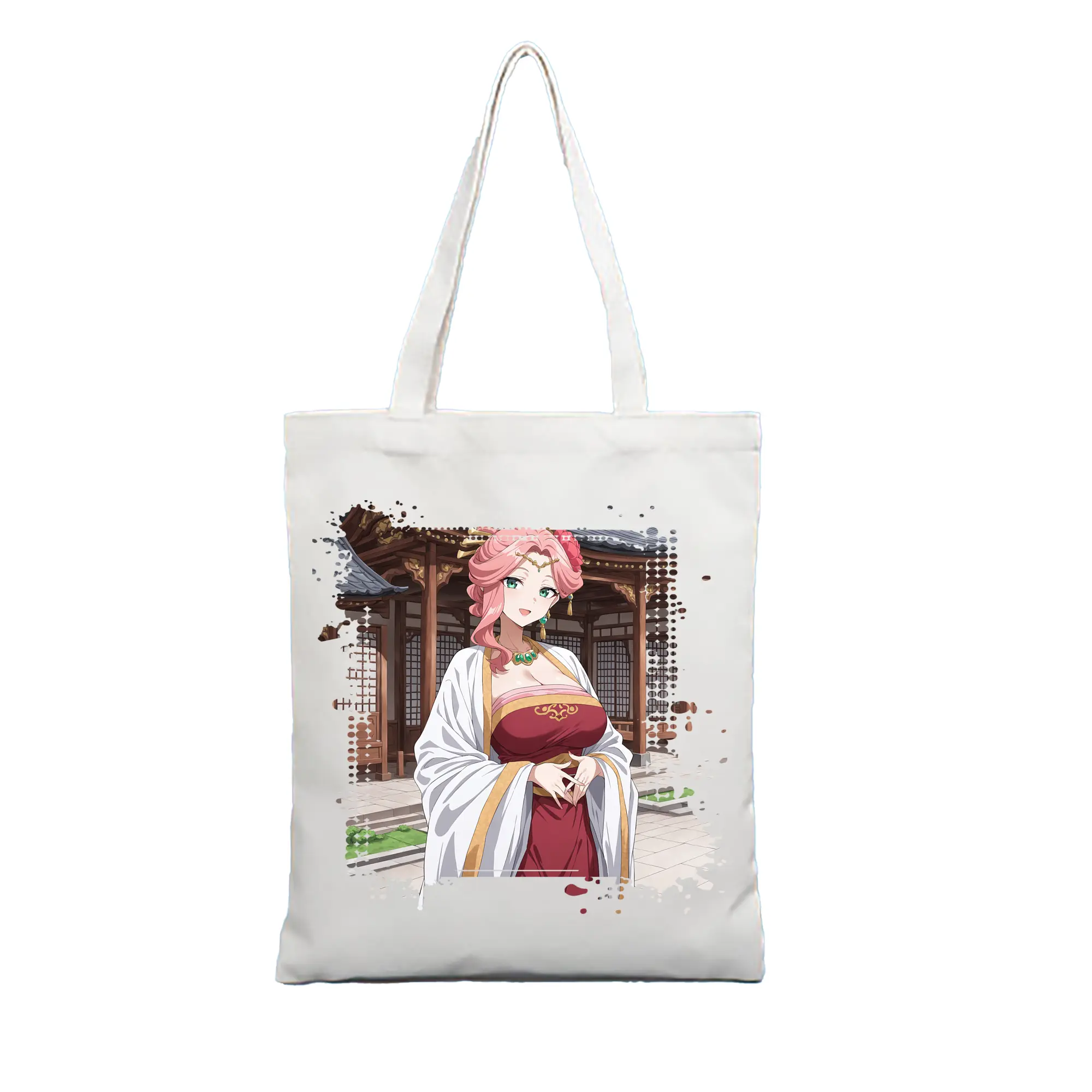 薬屋のひとりごと グッズ,玉葉妃 - 縦型キャンバス手提げバッグ（トートバッグ） ・ キャンバス素材 ・ ショッピング用 ・ 軽量 丈夫 お手入れ簡単