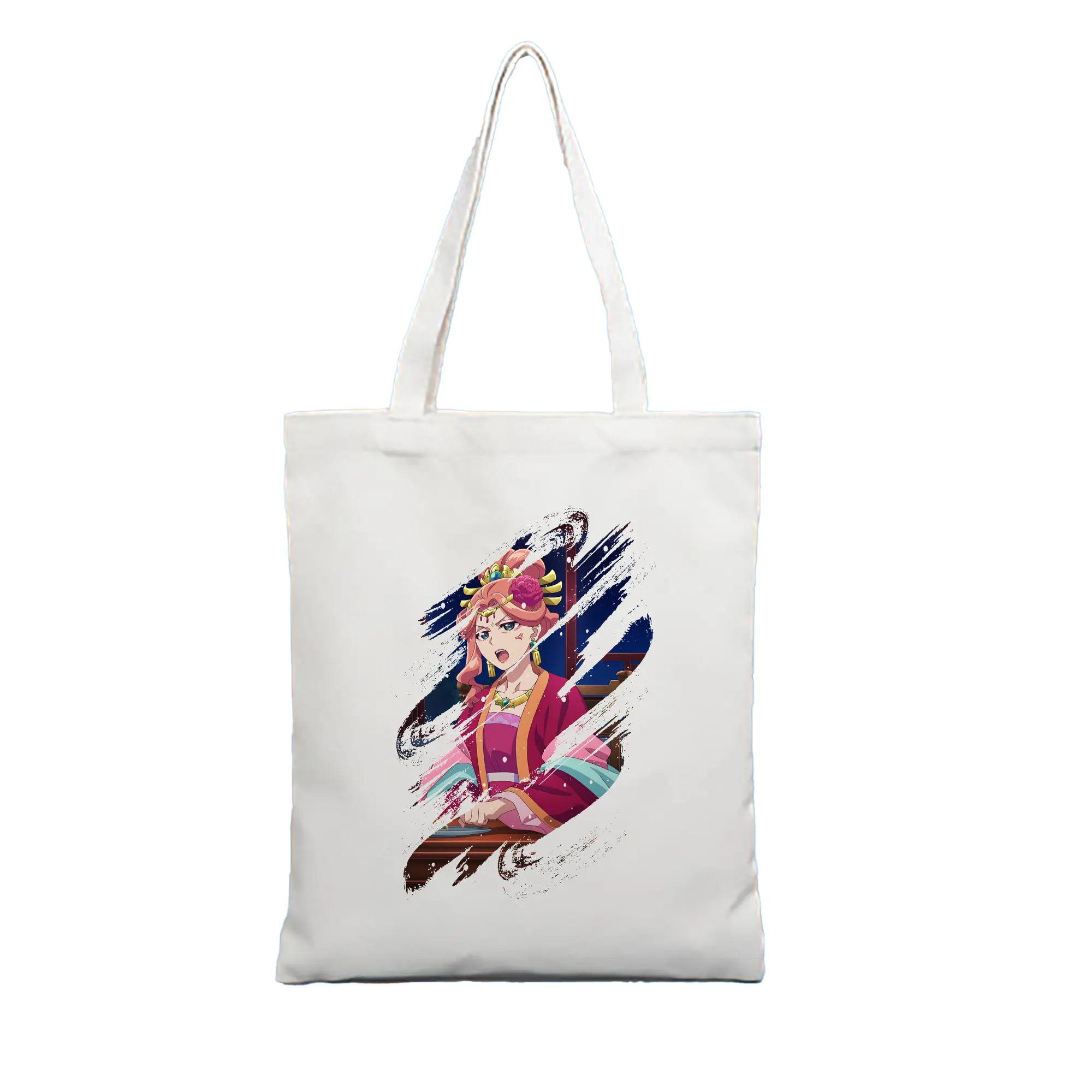 薬屋のひとりごと グッズ,玉葉妃 - 縦型キャンバス手提げバッグ（トートバッグ） ・ キャンバス素材 ・ ショッピング用 ・ 軽量 丈夫 お手入れ簡単