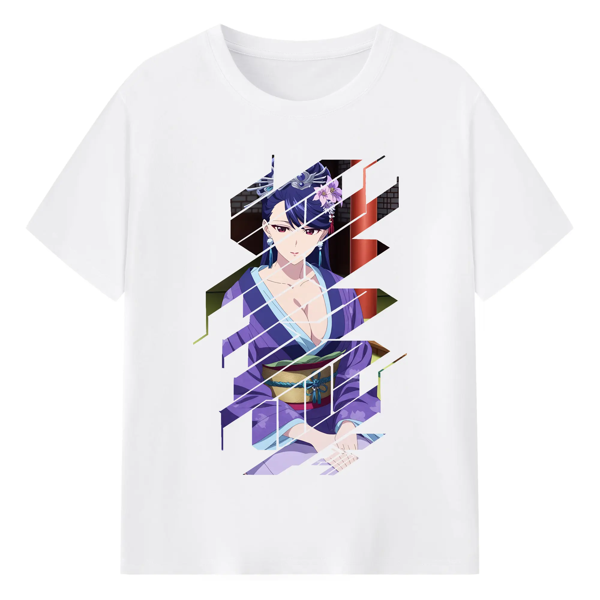 薬屋のひとりごと グッズ,梨花妃 - 綿100％ 半袖Tシャツ ・ フロントプリント ・ 快適 通気性 ・ 日常使い 散歩 スポーツ用
