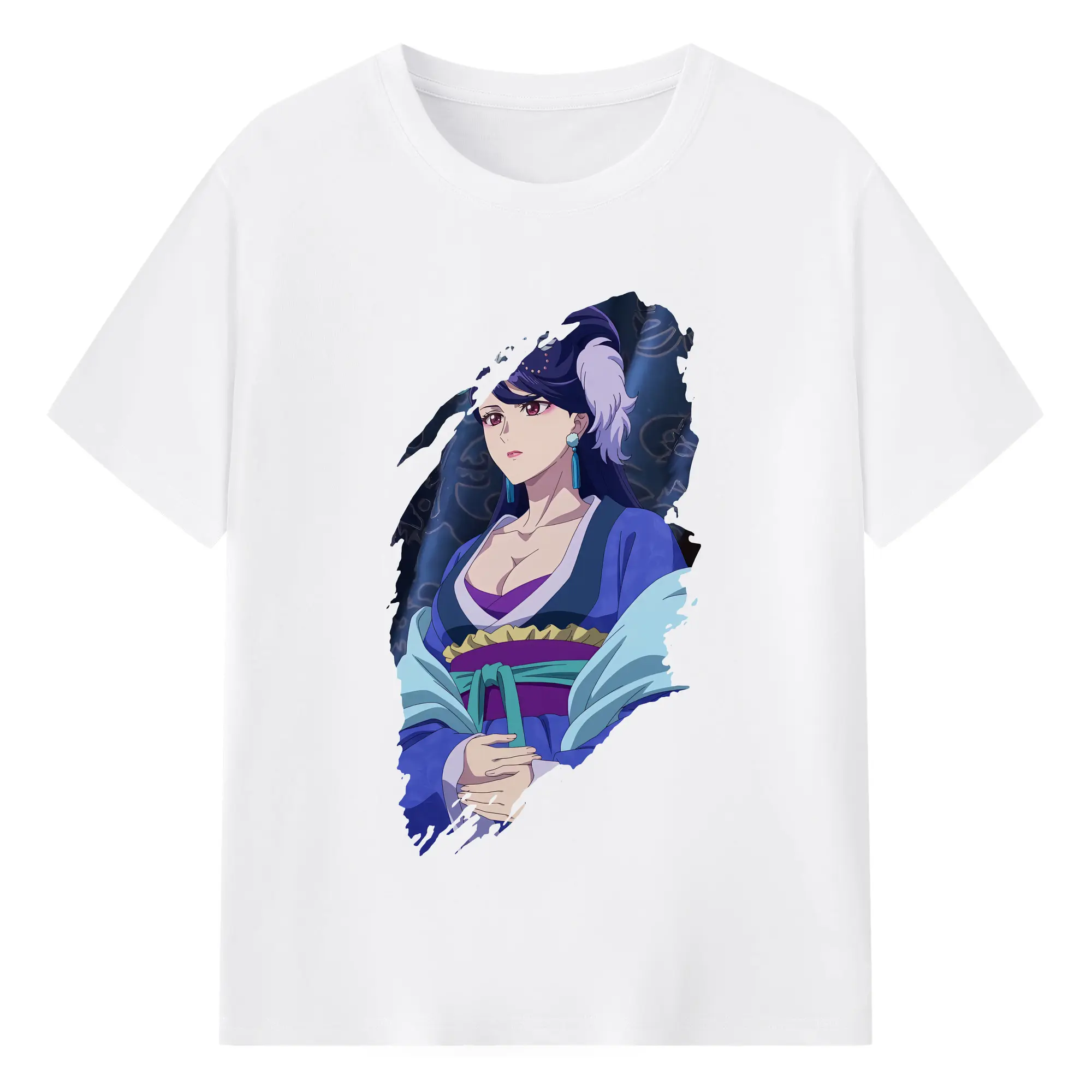 薬屋のひとりごと グッズ,梨花妃 - 綿100％ 半袖Tシャツ ・ フロントプリント ・ 快適 通気性 ・ 日常使い 散歩 スポーツ用