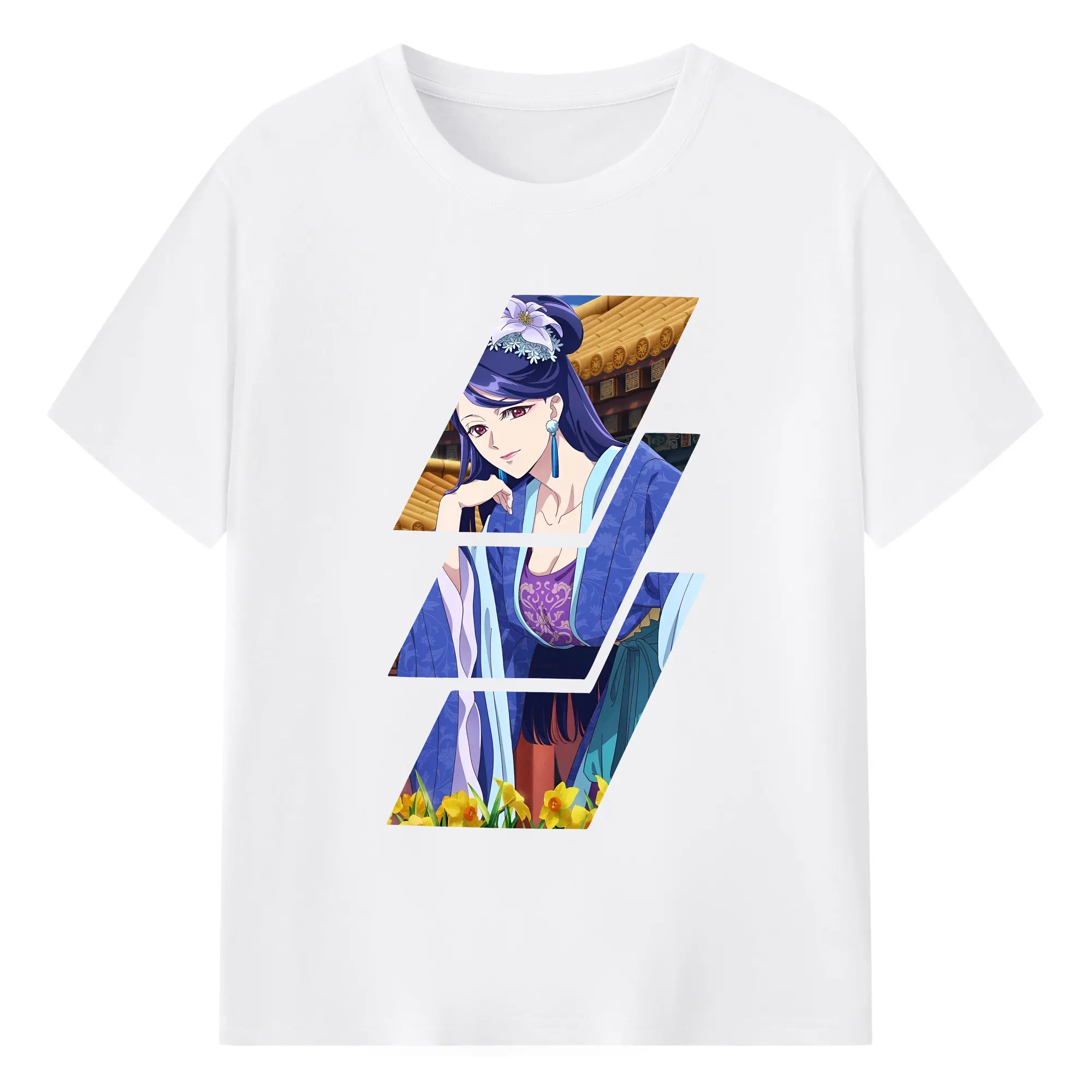 薬屋のひとりごと グッズ,梨花妃 - 綿100％ 半袖Tシャツ ・ フロントプリント ・ 快適 通気性 ・ 日常使い 散歩 スポーツ用