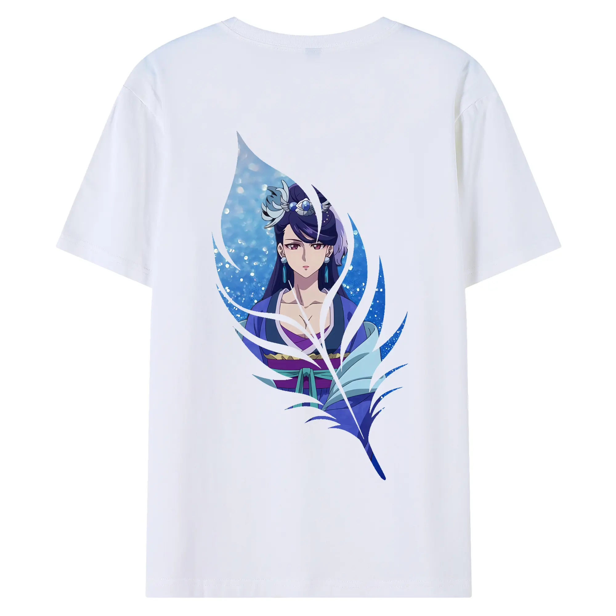 薬屋のひとりごと グッズ,梨花妃 - 綿100％ 半袖Tシャツ ・ バックプリント ・ 快適 通気性 ・ 日常使い 散歩 スポーツ用