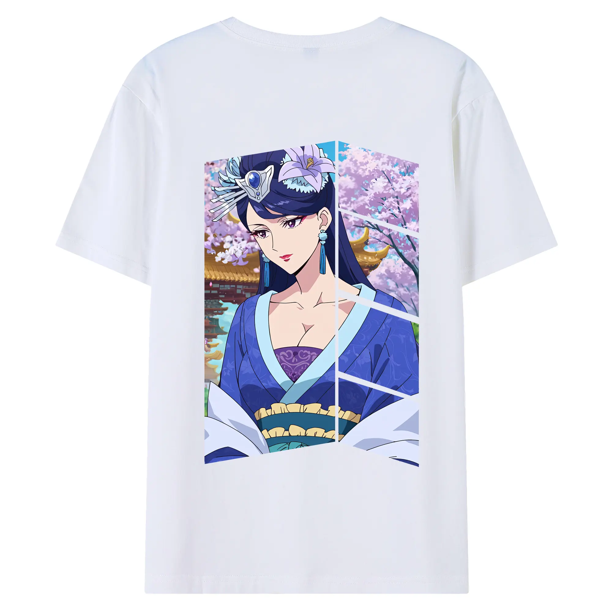 薬屋のひとりごと グッズ,梨花妃 - 綿100％ 半袖Tシャツ ・ バックプリント ・ 快適 通気性 ・ 日常使い 散歩 スポーツ用