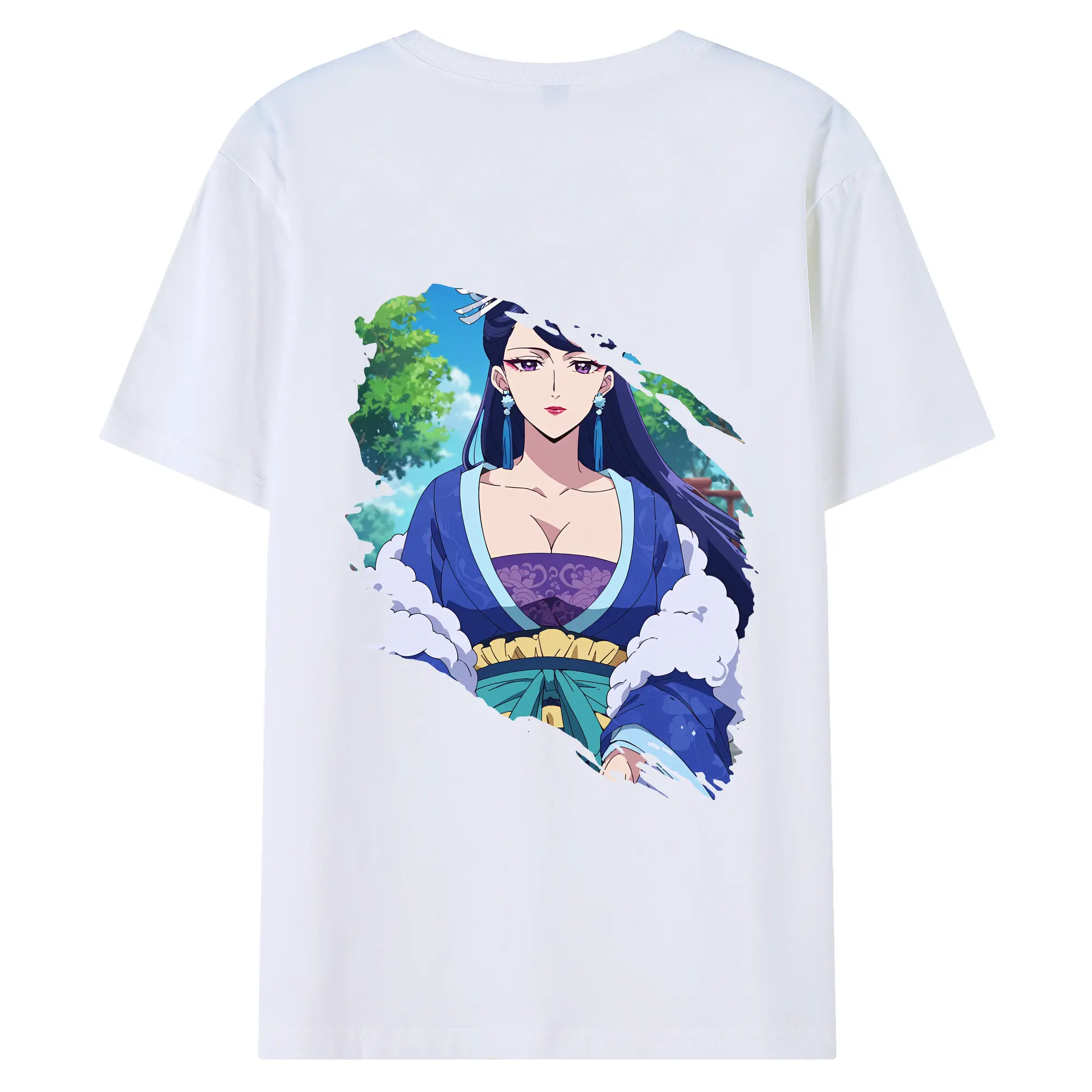 薬屋のひとりごと グッズ,梨花妃 - 綿100％ 半袖Tシャツ ・ バックプリント ・ 快適 通気性 ・ 日常使い 散歩 スポーツ用