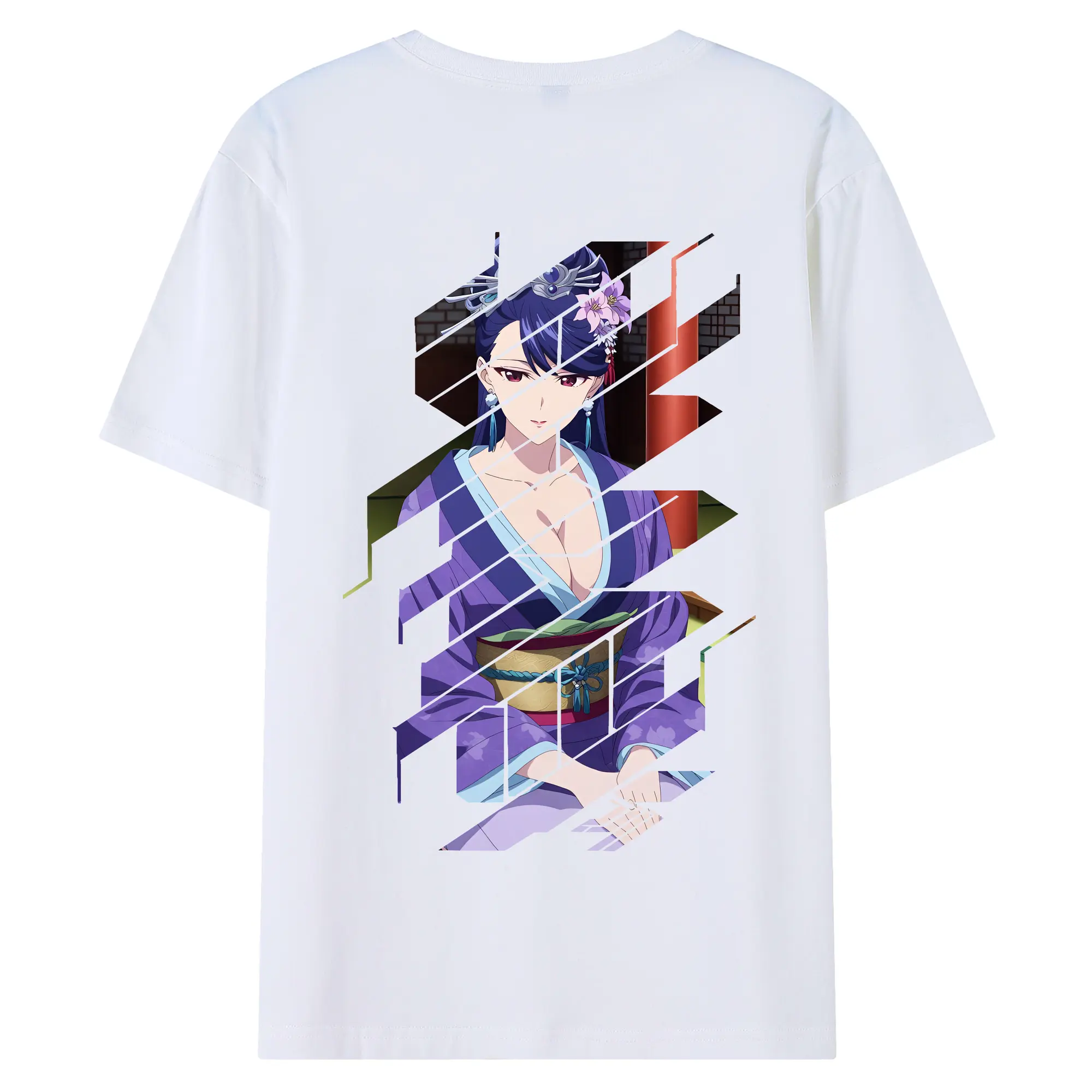 薬屋のひとりごと グッズ,梨花妃 - 綿100％ 半袖Tシャツ ・ バックプリント ・ 快適 通気性 ・ 日常使い 散歩 スポーツ用