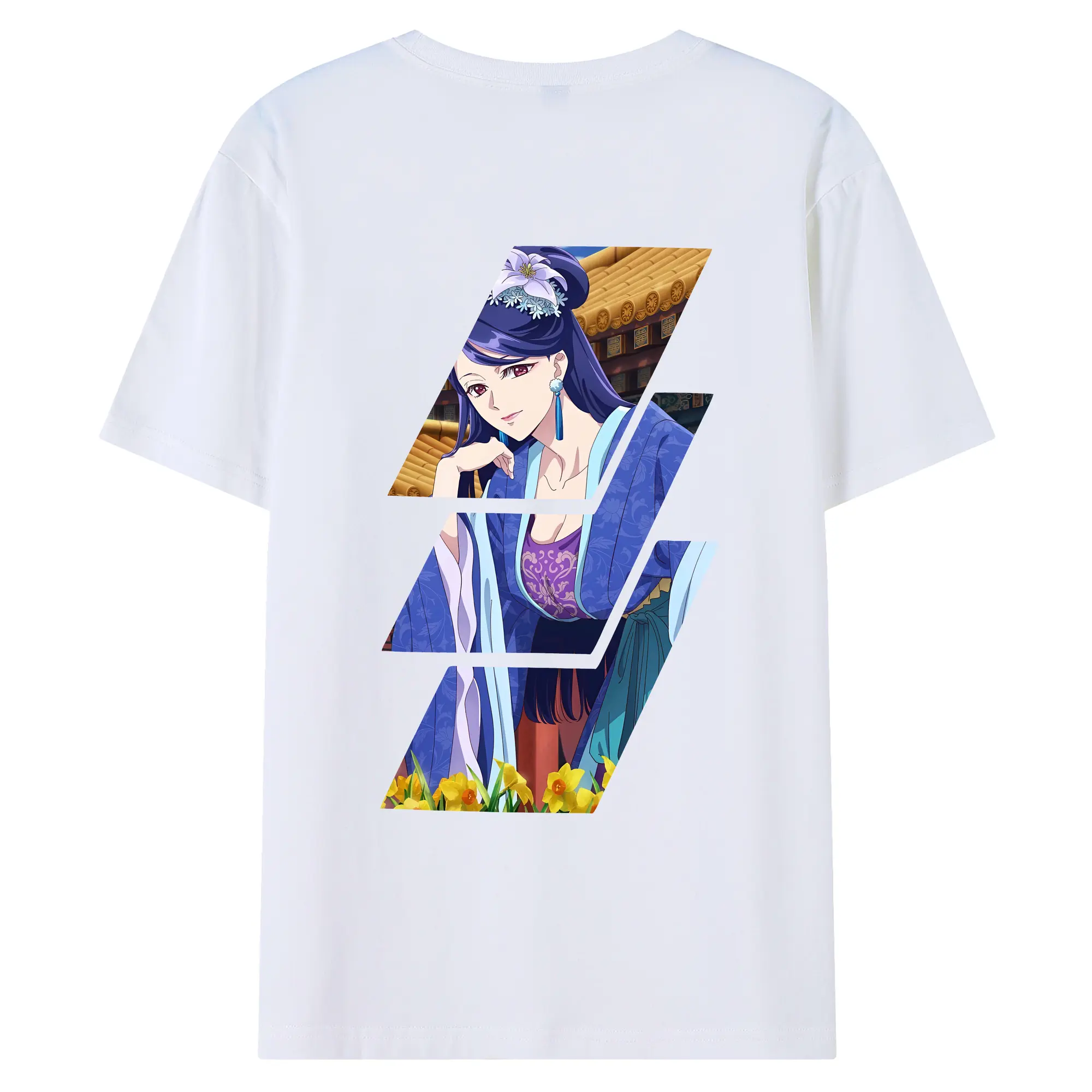 薬屋のひとりごと グッズ,梨花妃 - 綿100％ 半袖Tシャツ ・ バックプリント ・ 快適 通気性 ・ 日常使い 散歩 スポーツ用