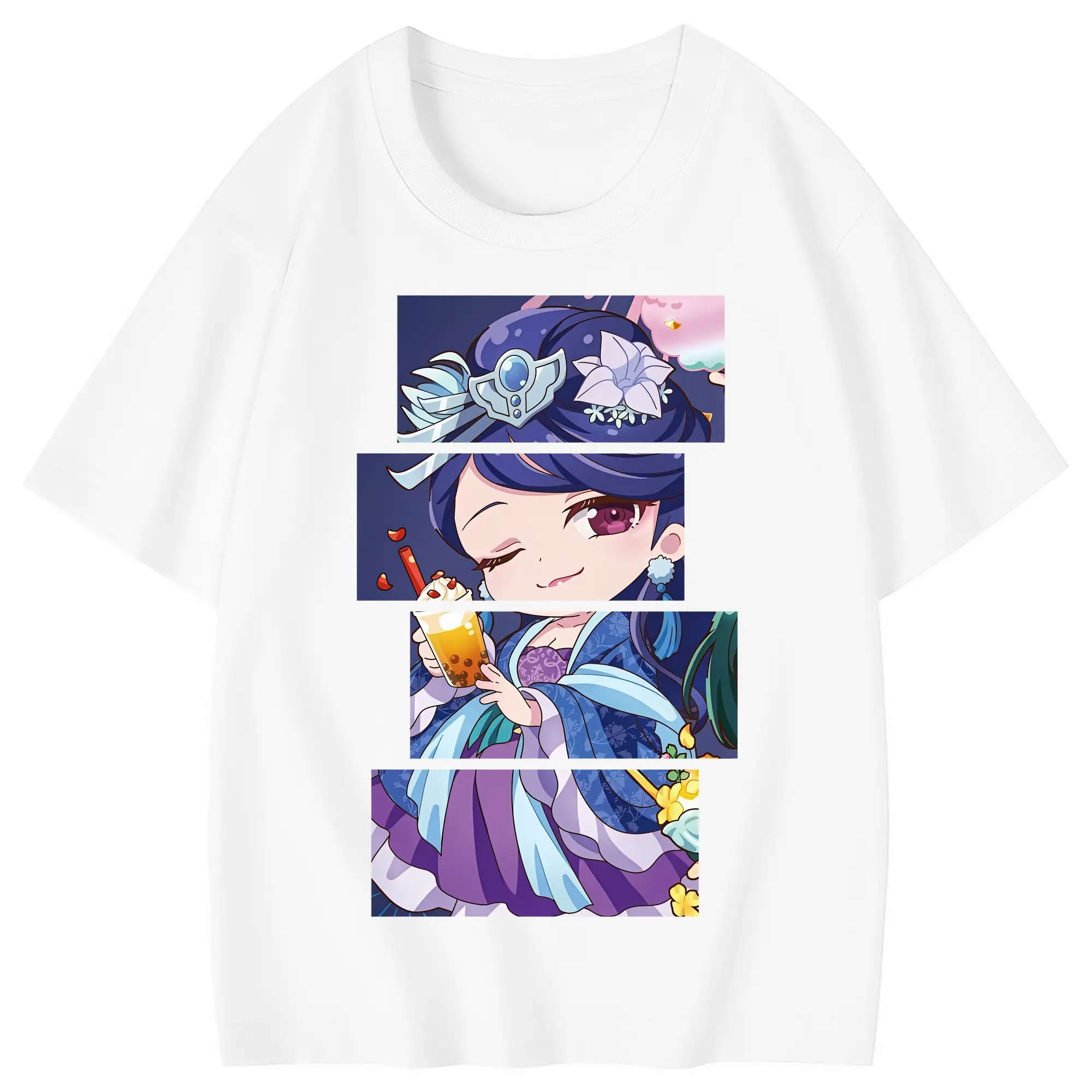 薬屋のひとりごと グッズ,梨花妃 - 綿100％ キッズTシャツ ・ フロントプリント ・ 快適 通気性 ・ スポーツ カジュアル 散歩用