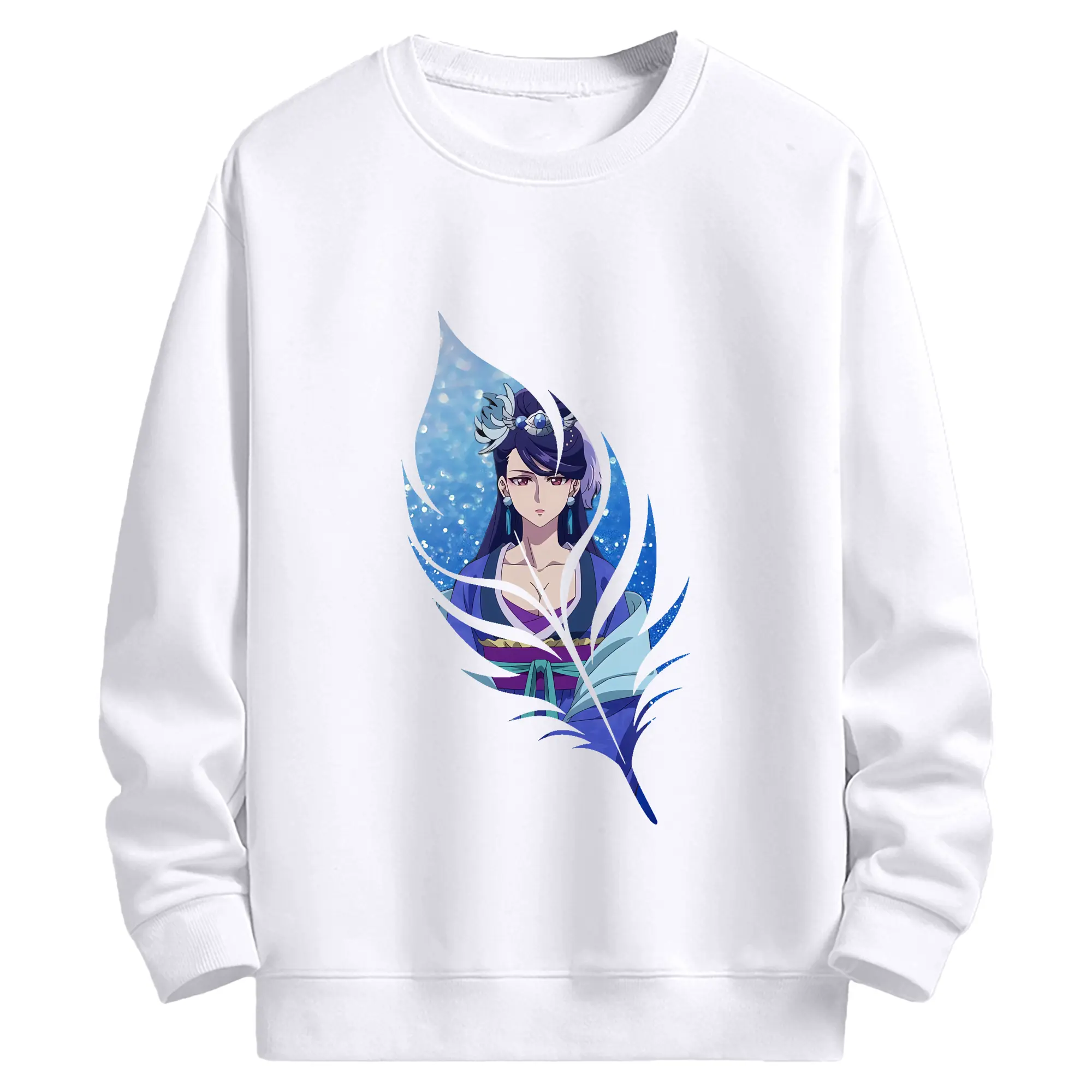 薬屋のひとりごと グッズ,梨花妃 - 高品質 クルーネック スウェット ・ コットン59％ ポリエステル41％ ・ ユニセックス 長袖 トレーナー ・ カジュアル デイリー スポーツ 散歩用