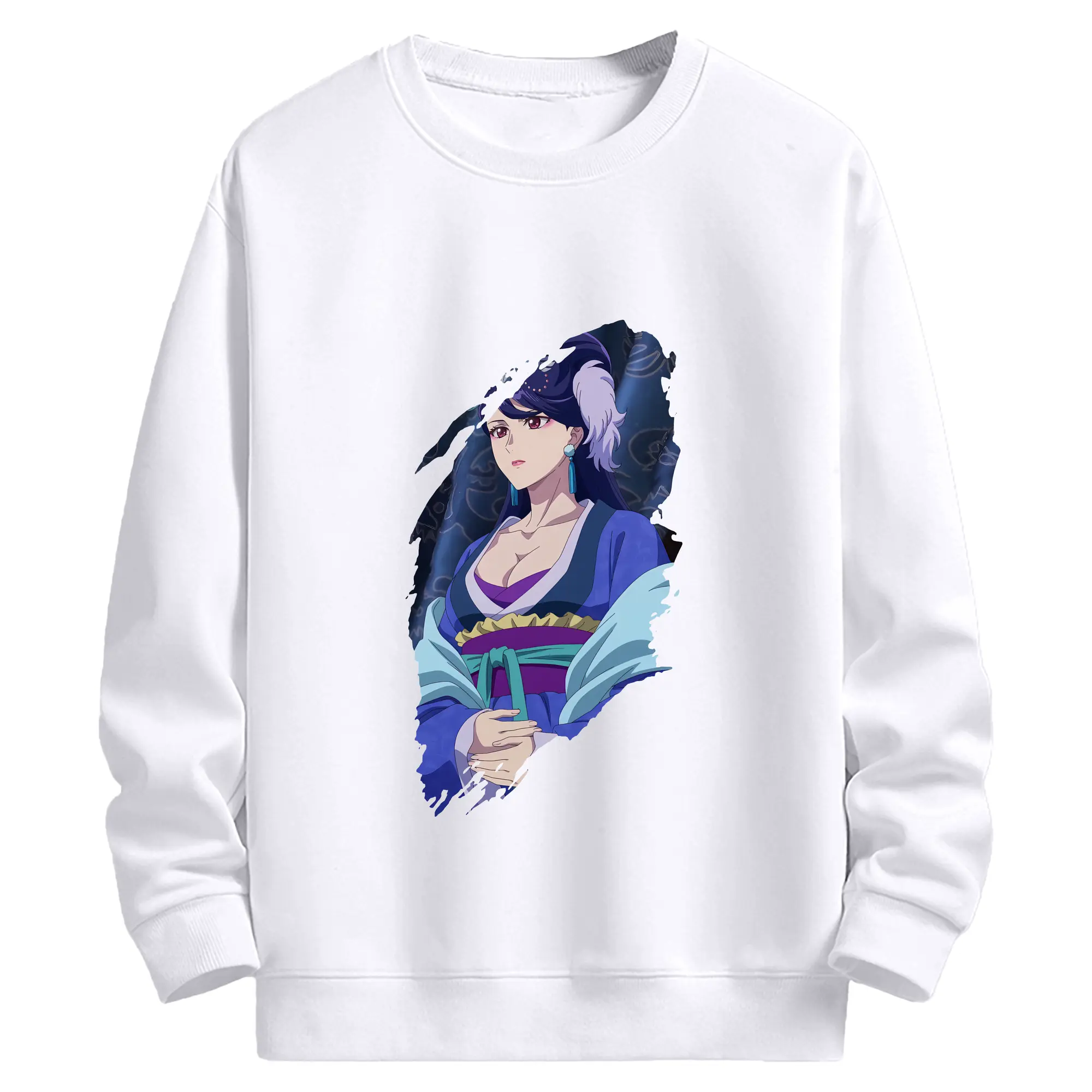 薬屋のひとりごと グッズ,梨花妃 - 高品質 クルーネック スウェット ・ コットン59％ ポリエステル41％ ・ ユニセックス 長袖 トレーナー ・ カジュアル デイリー スポーツ 散歩用