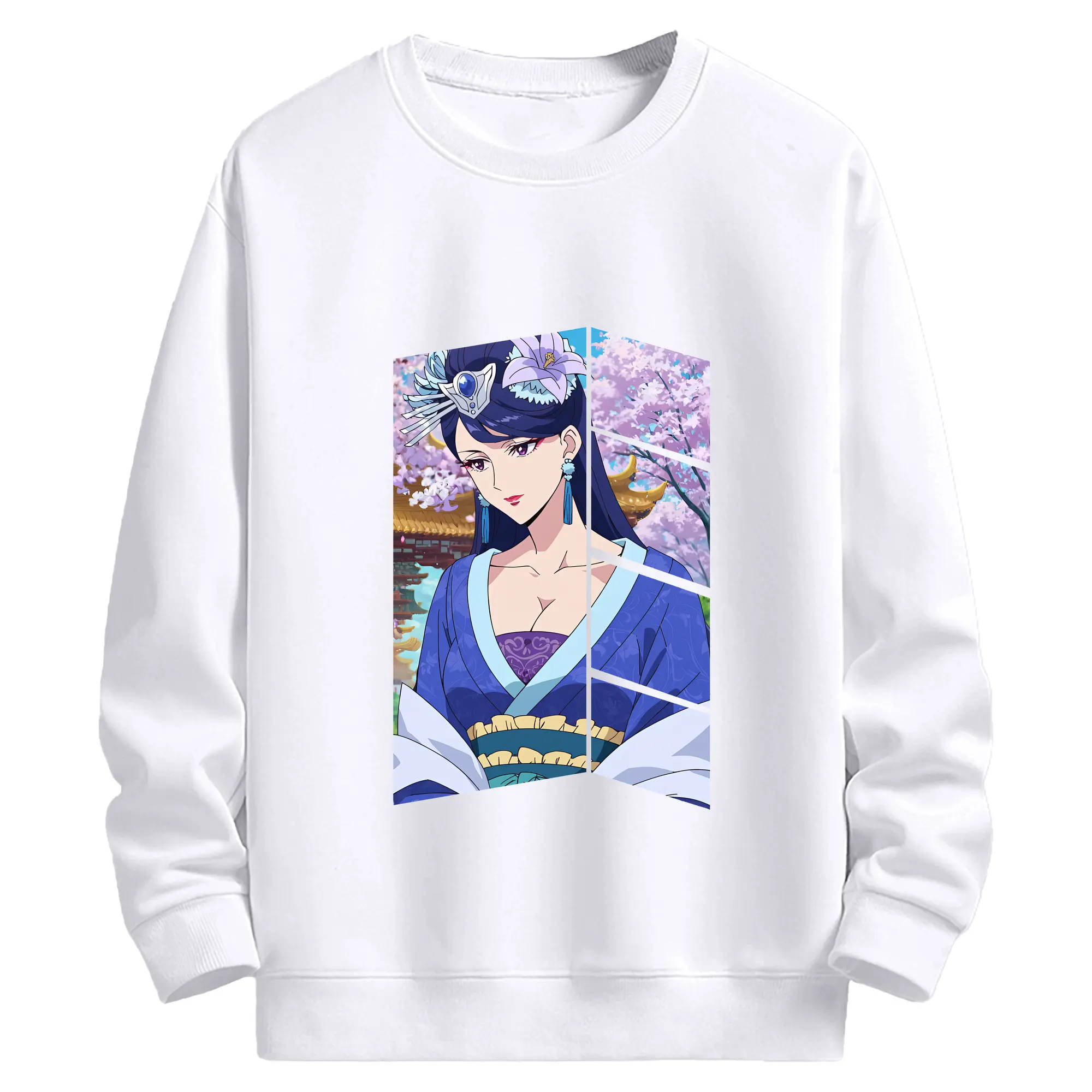 薬屋のひとりごと グッズ,梨花妃 - 高品質 クルーネック スウェット ・ コットン59％ ポリエステル41％ ・ ユニセックス 長袖 トレーナー ・ カジュアル デイリー スポーツ 散歩用