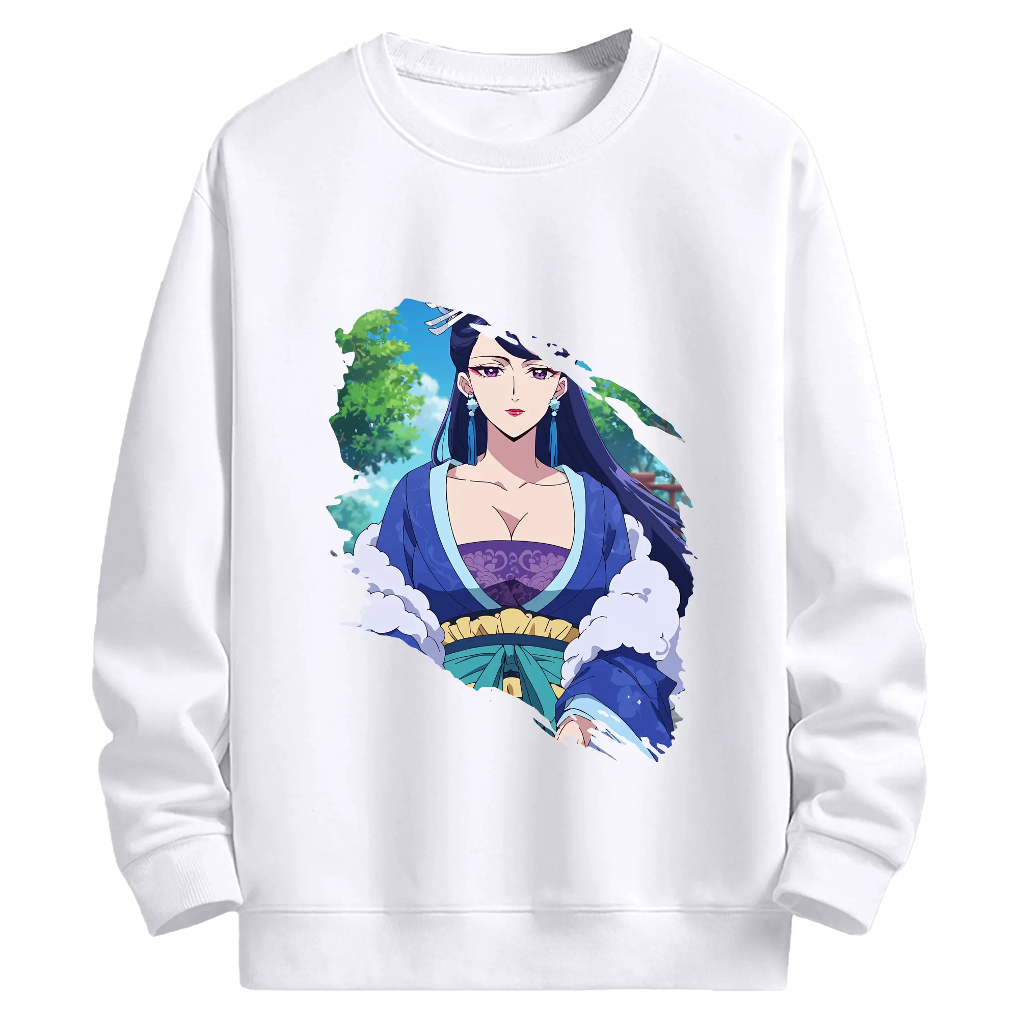 薬屋のひとりごと グッズ,梨花妃 - 高品質 クルーネック スウェット ・ コットン59％ ポリエステル41％ ・ ユニセックス 長袖 トレーナー ・ カジュアル デイリー スポーツ 散歩用